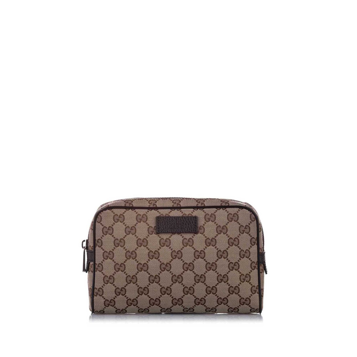 Gucci Leather Canvas Shoulder Bag