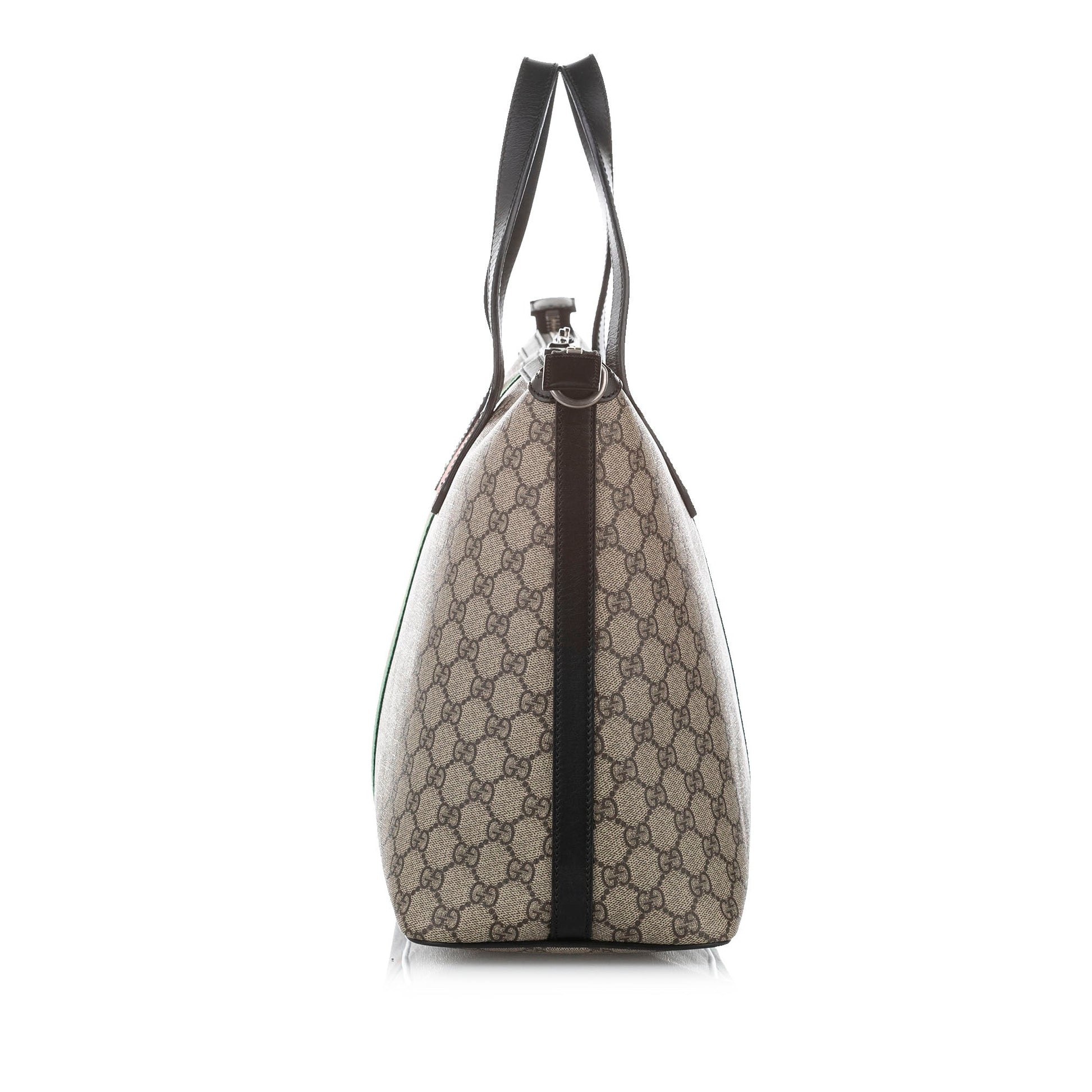 Gucci Monogram Leather Canvas Shoulder Bag