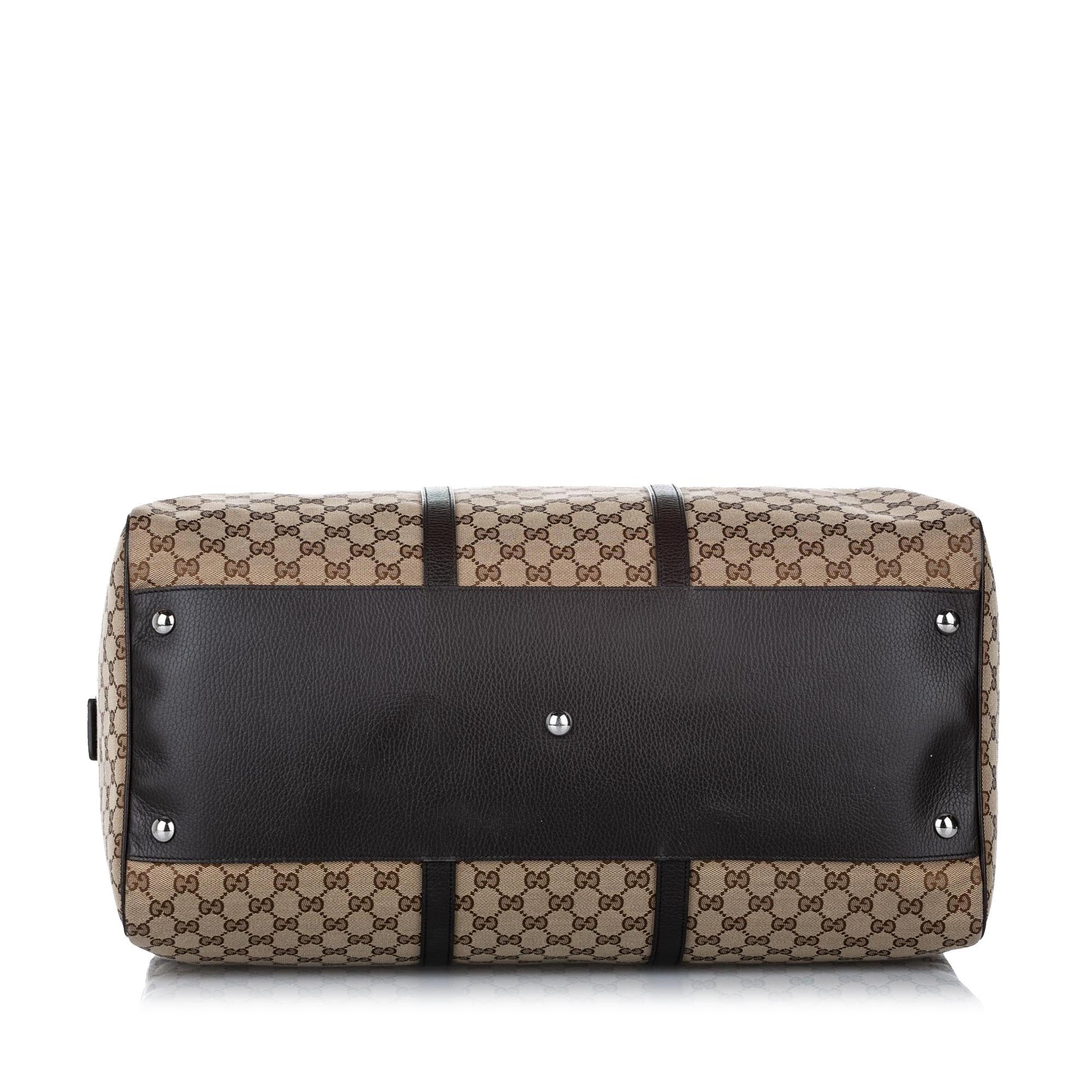 Gucci Leather Canvas Shoulder Bag