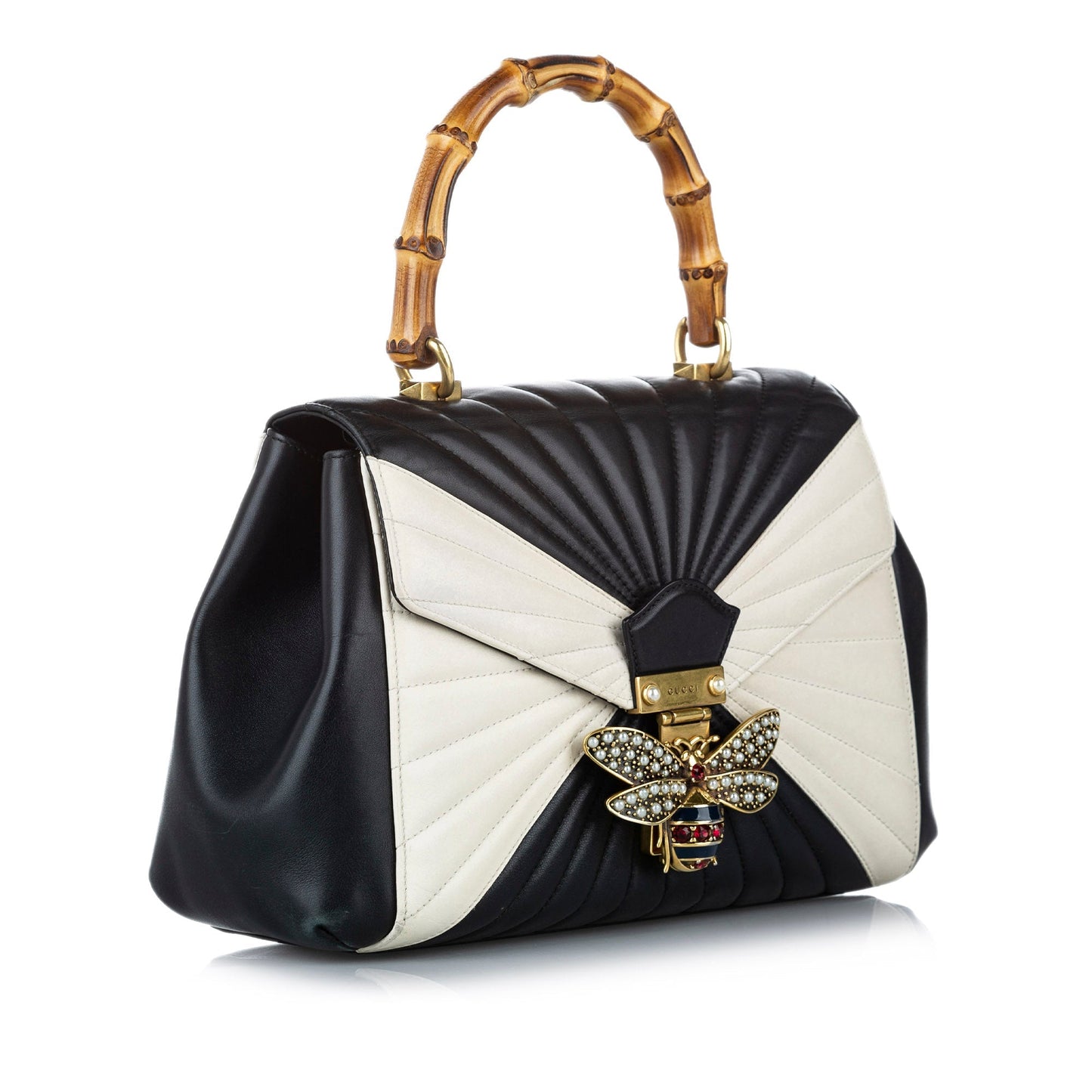 Gucci Leather Top Handle Shoulder Bag