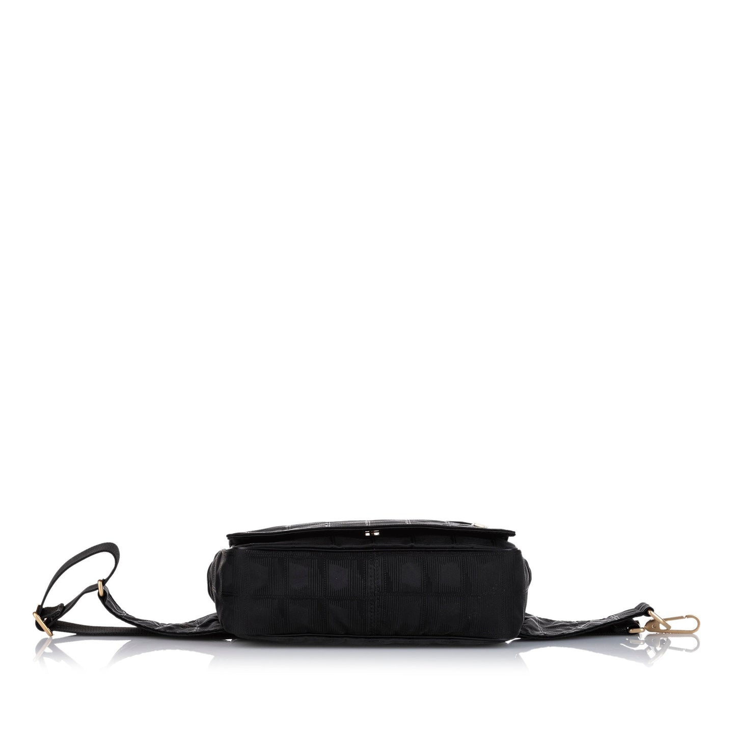 Chanel New Travel Line Canvas Belt Bag Black
