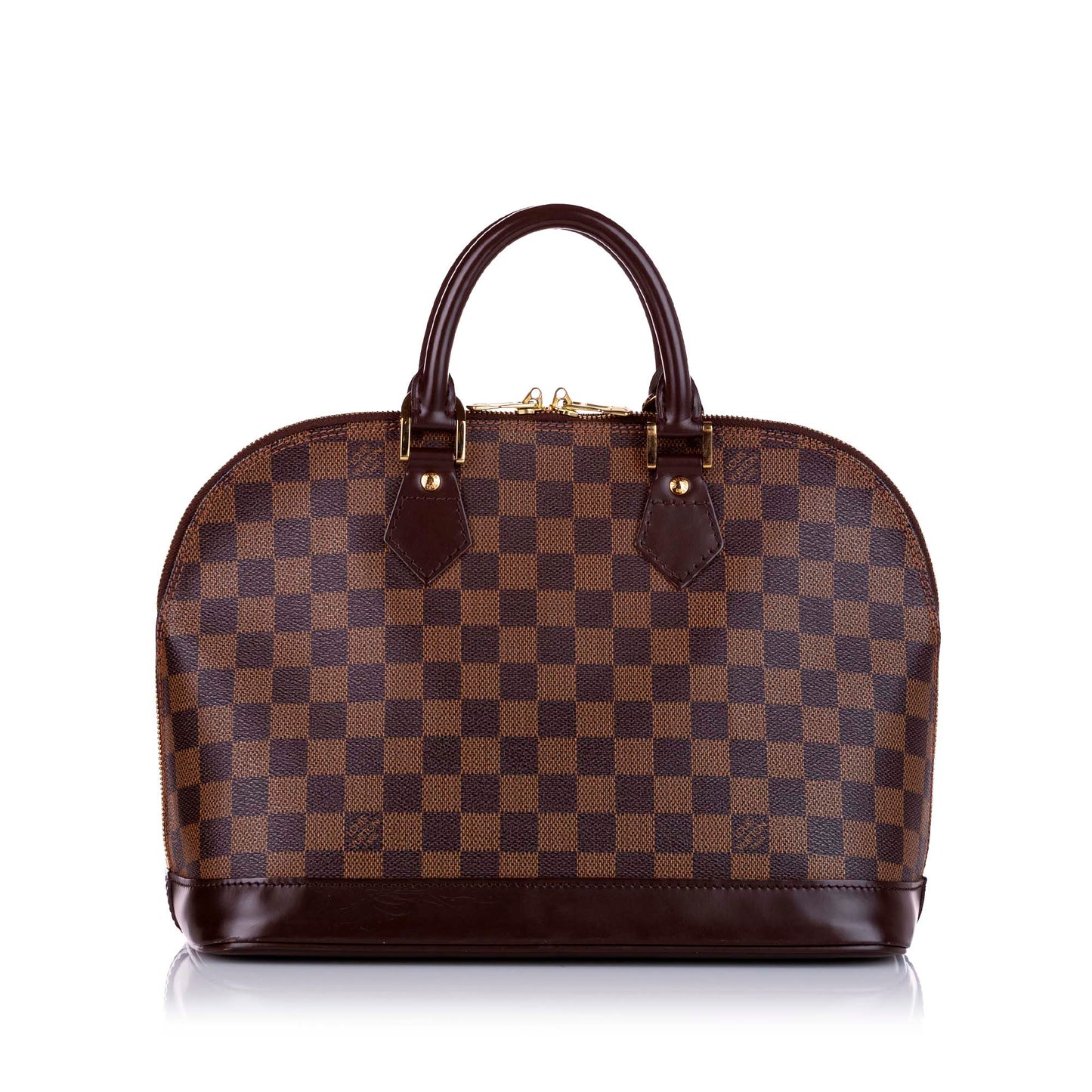 Louis-Vuitton Louis Vuitton Damier Ebene Alma PM Brown