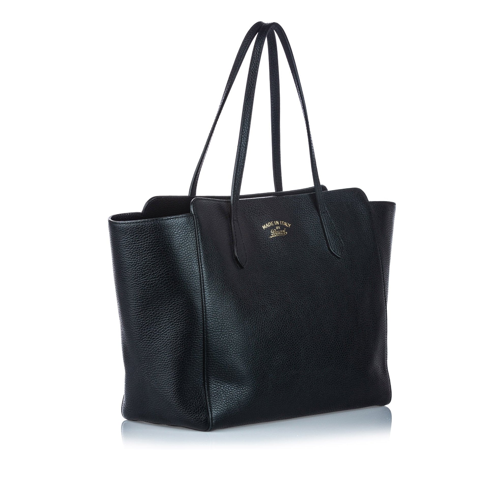 Gucci Black Leather Tote Style 1