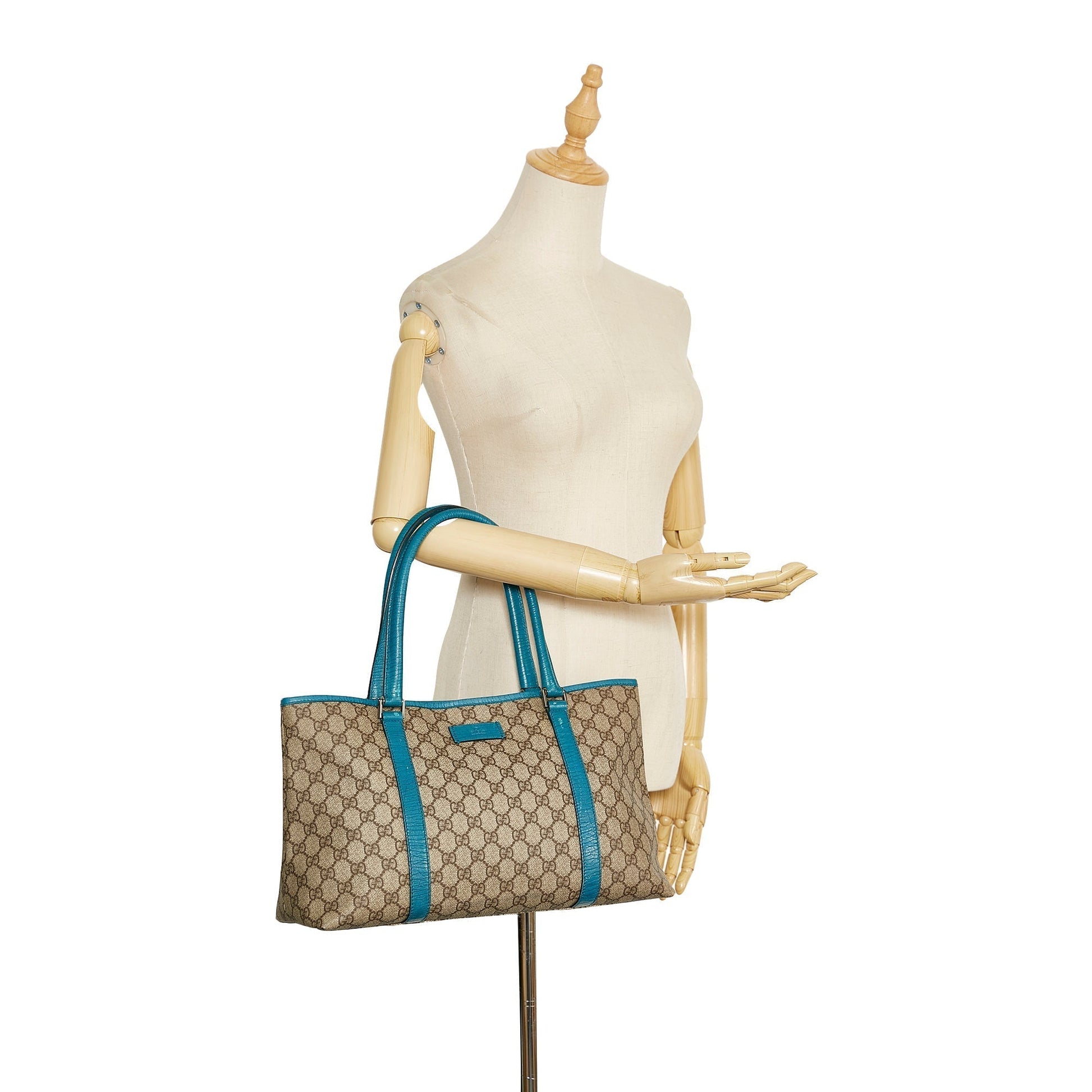 Gucci Leather Canvas Tote
