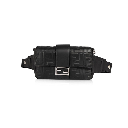 Fendi 2020 FF Zucca Logo Baguette Bag