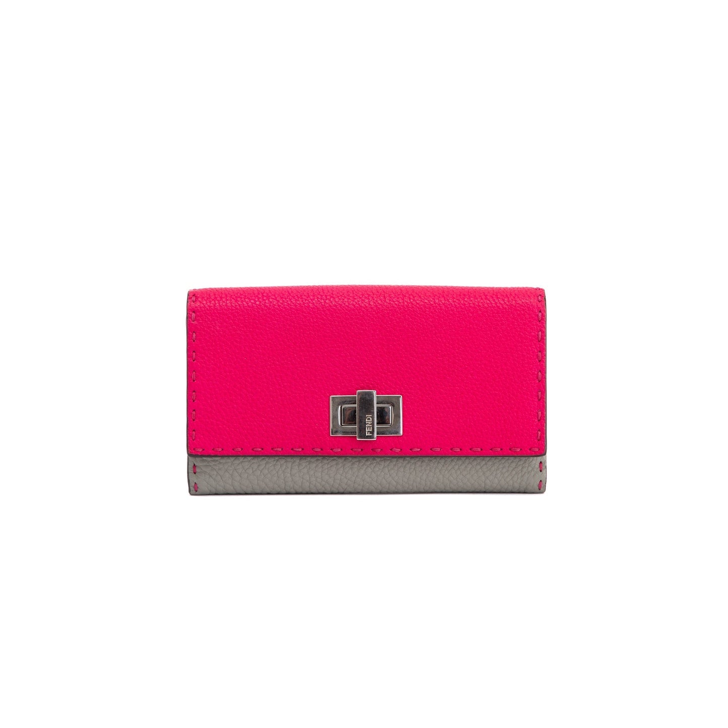 Fendi Bicolor Selleria Peekaboo Continental Wallet