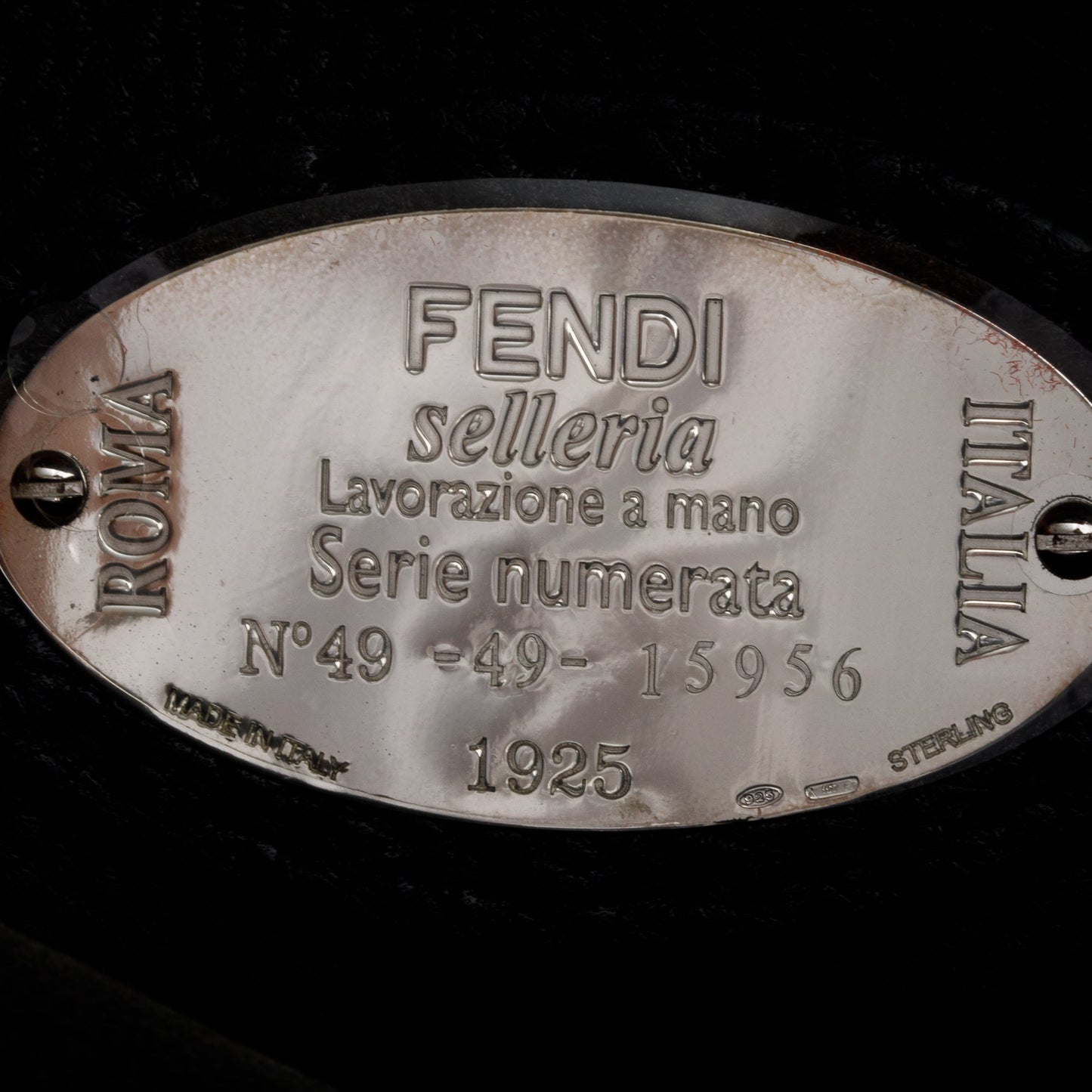 Fendi Black Selleria Leather Monster Peekaboo ISeeU Medium Briefcase