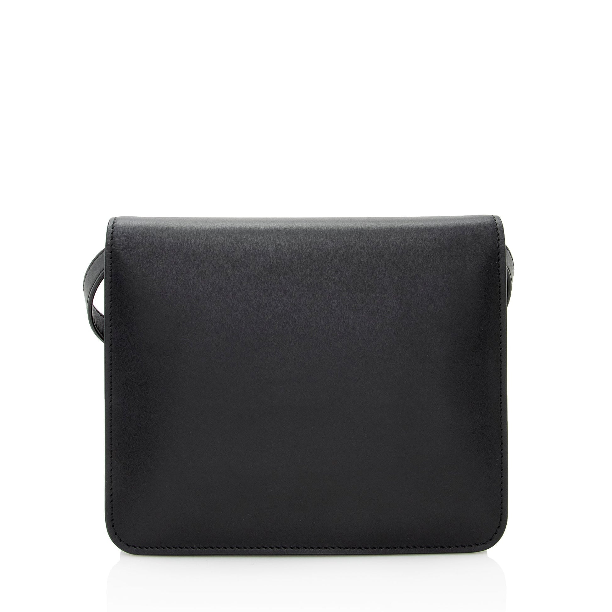 Fendi Calfskin Crystal Fab Small Crossbody Bag