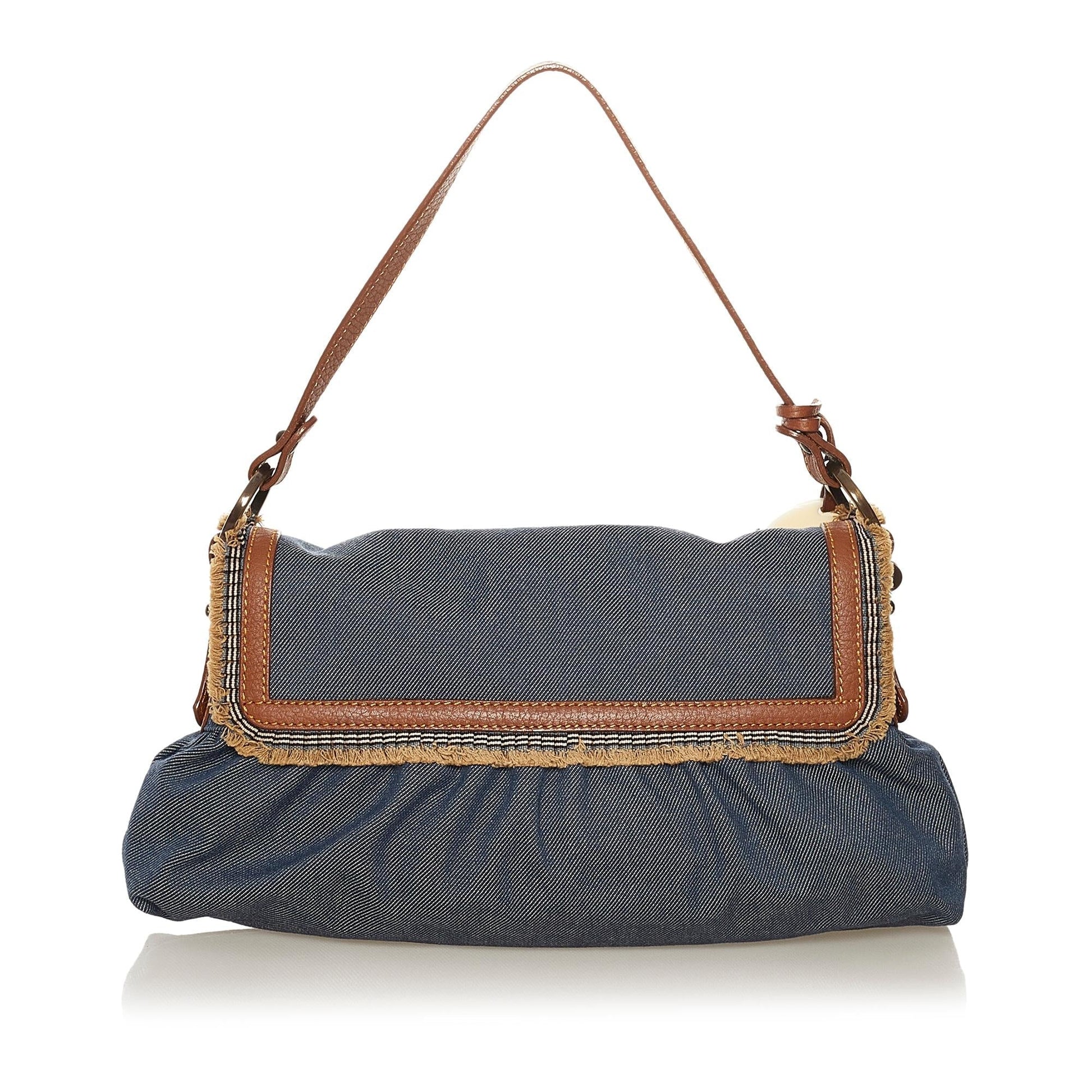 Fendi Chef Denim Shoulder Bag