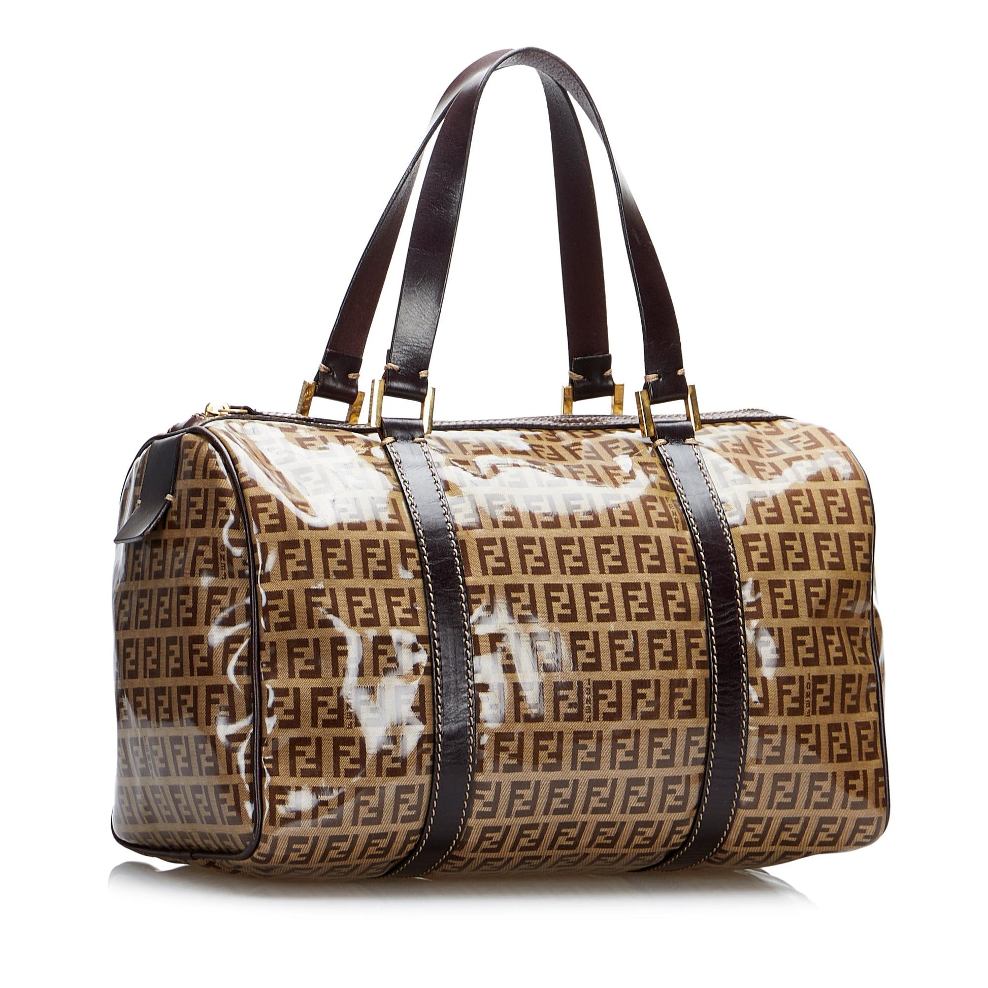 Fendi Crystal Zucchino Boston Bag