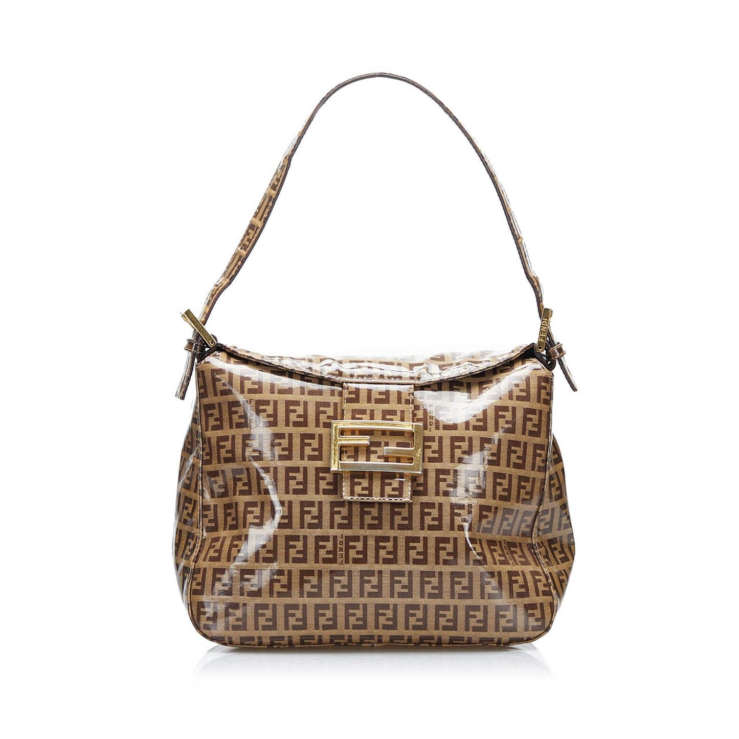 Fendi Crystal Zucchino Flap Baguette