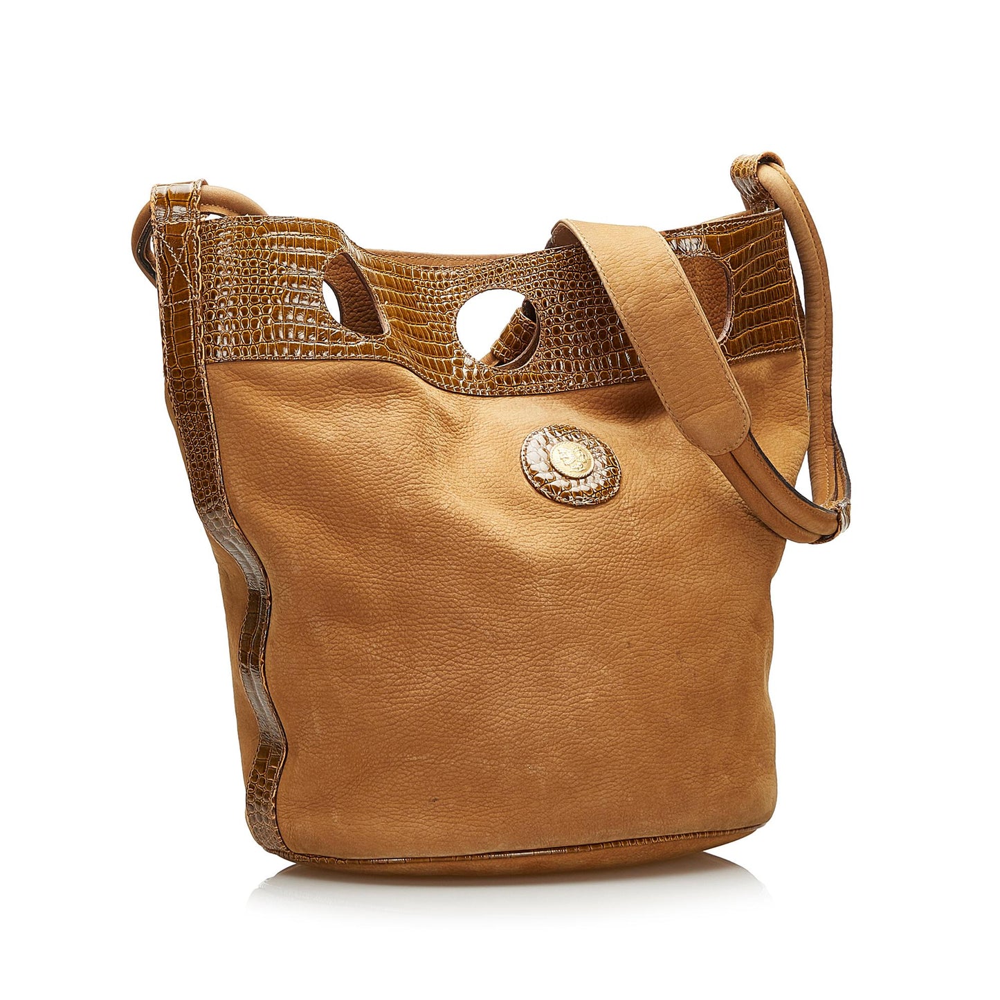 Fendi Embossed Bucket Bag