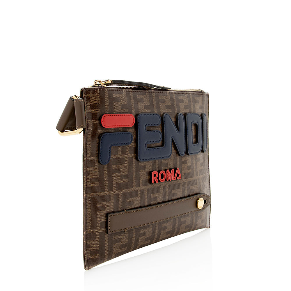 Fendi FF Spalmati Fila Messenger Bag