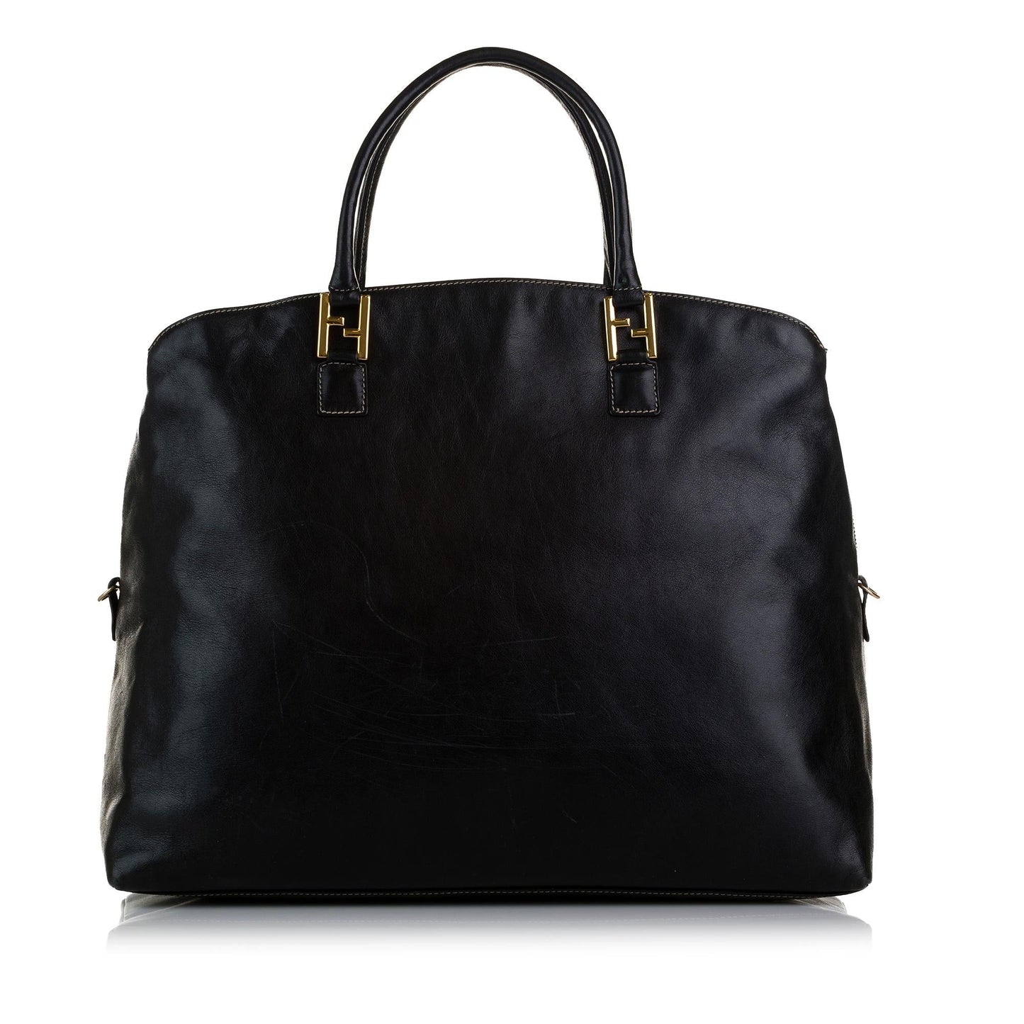 Fendi FF Leather Tote