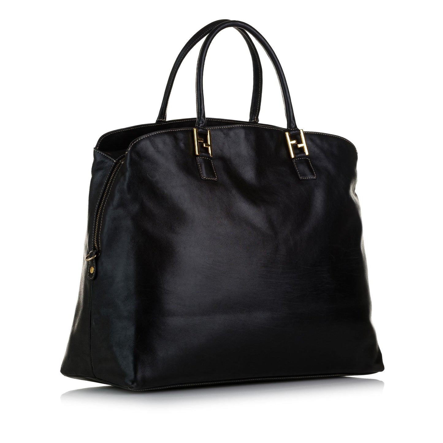 Fendi FF Leather Tote