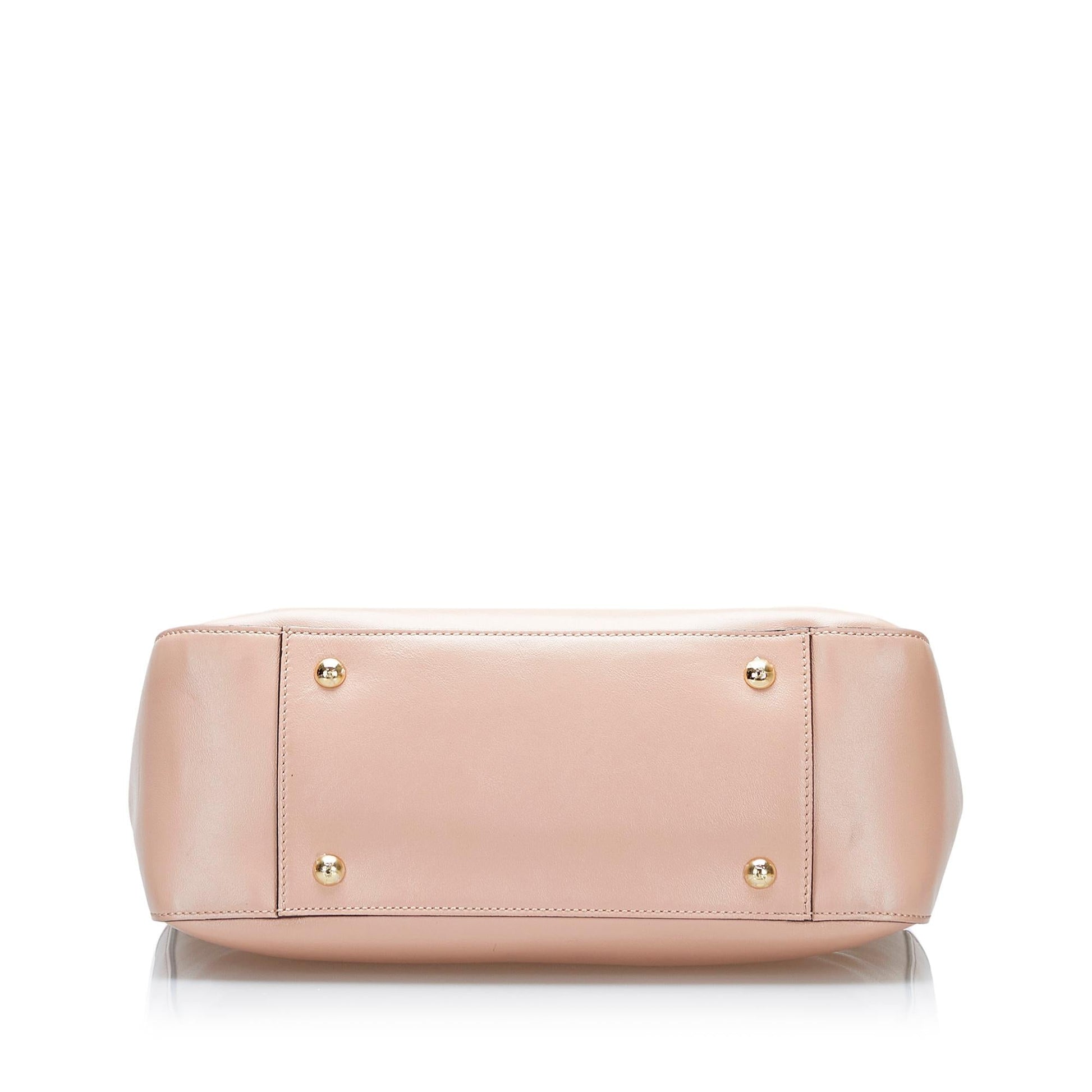 Fendi Gloria Leather Satchel