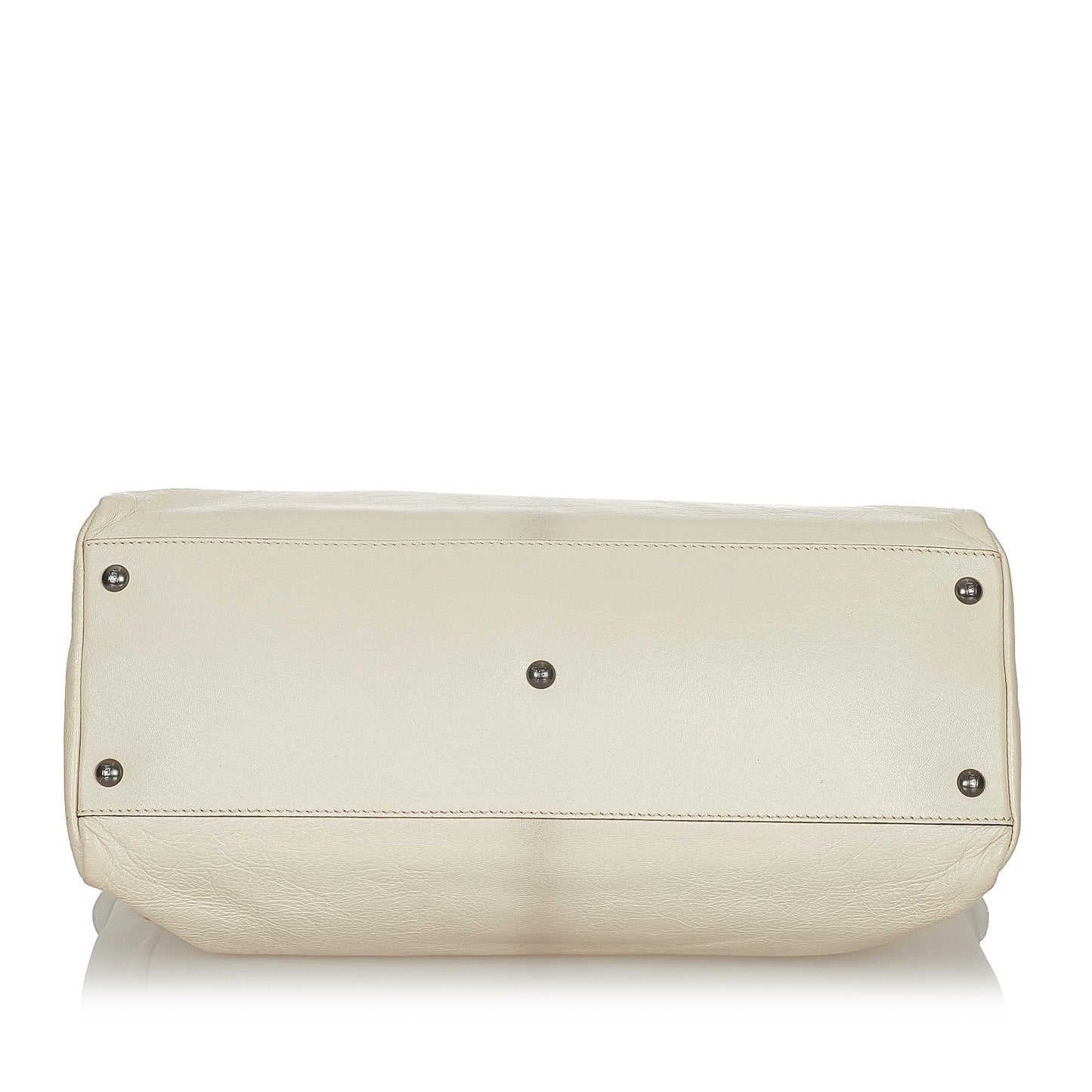 Fendi Large Peekaboo Leather Satchel