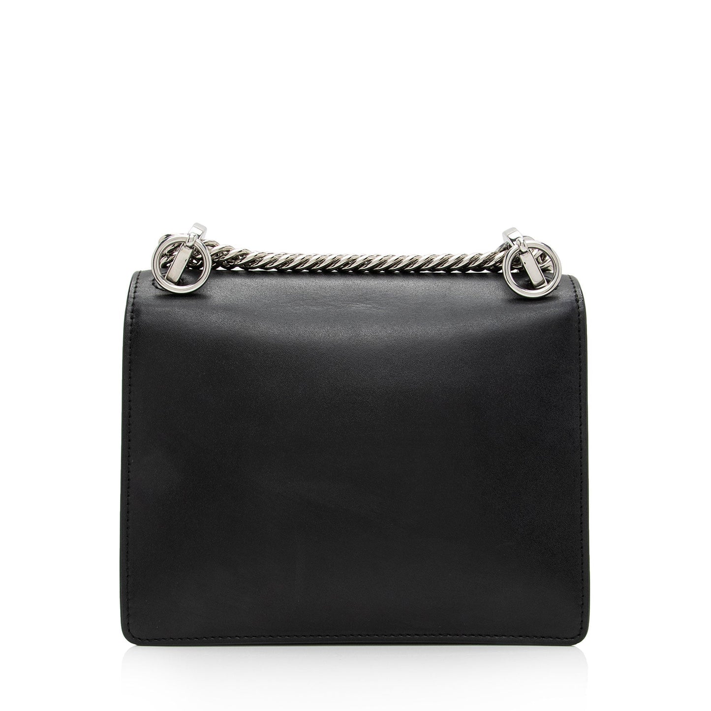 Fendi Leather Studded Kan I Small Shoulder Bag