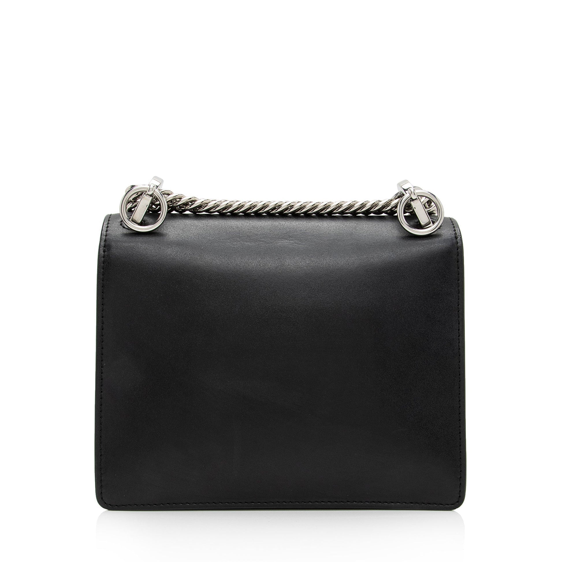 Fendi Leather Studded Kan I Small Shoulder Bag