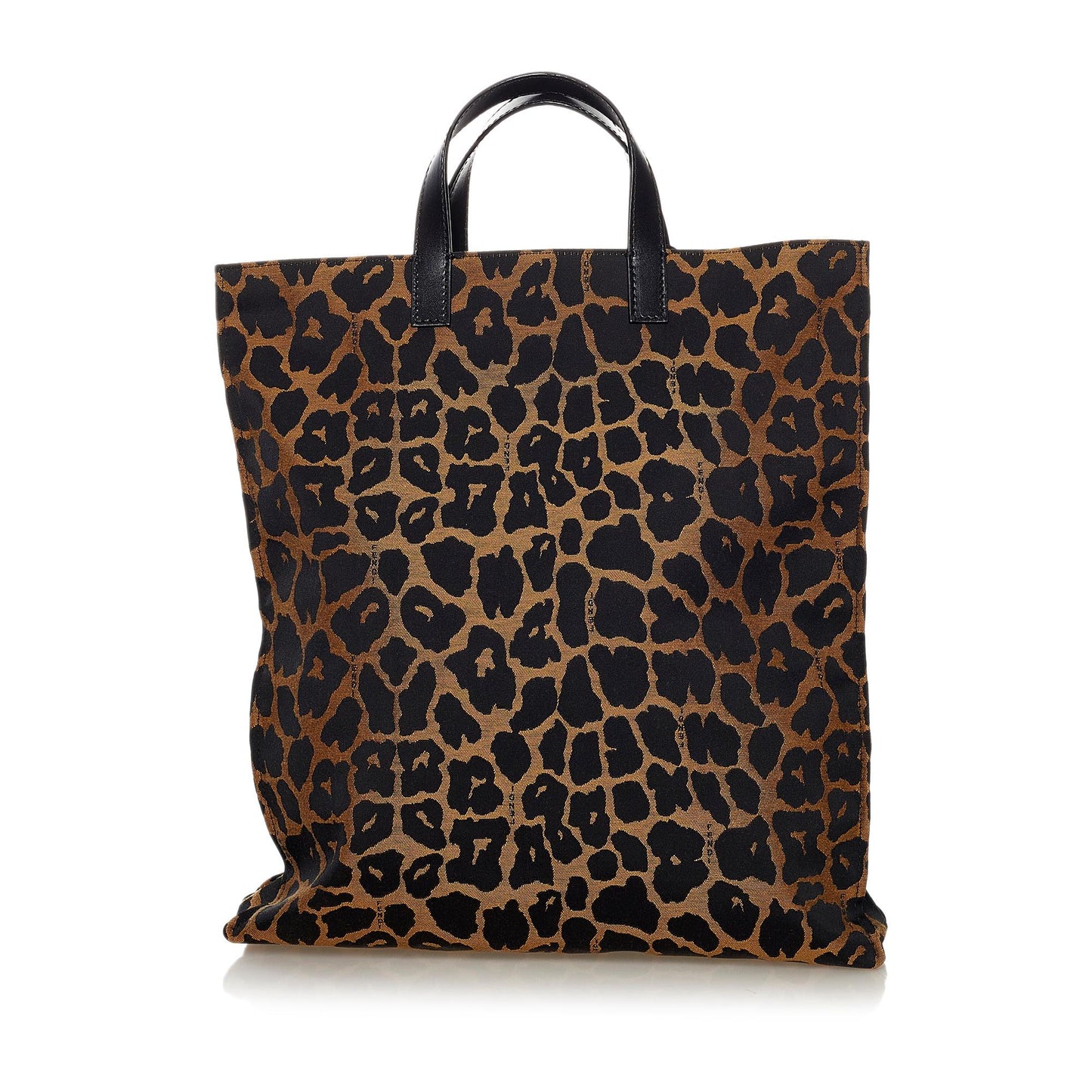 Fendi Leopard Print Nylon Tote Bag