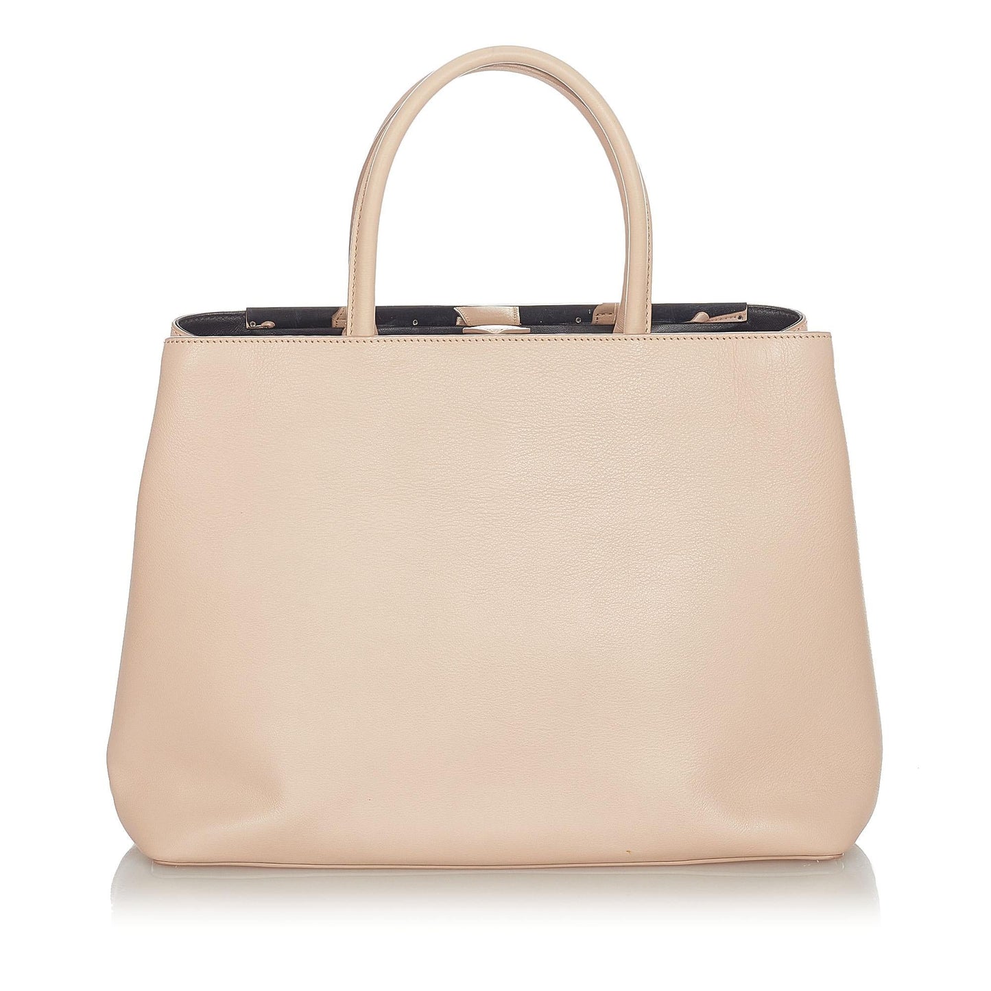 Fendi Medium 2Jours Leather Tote Bag