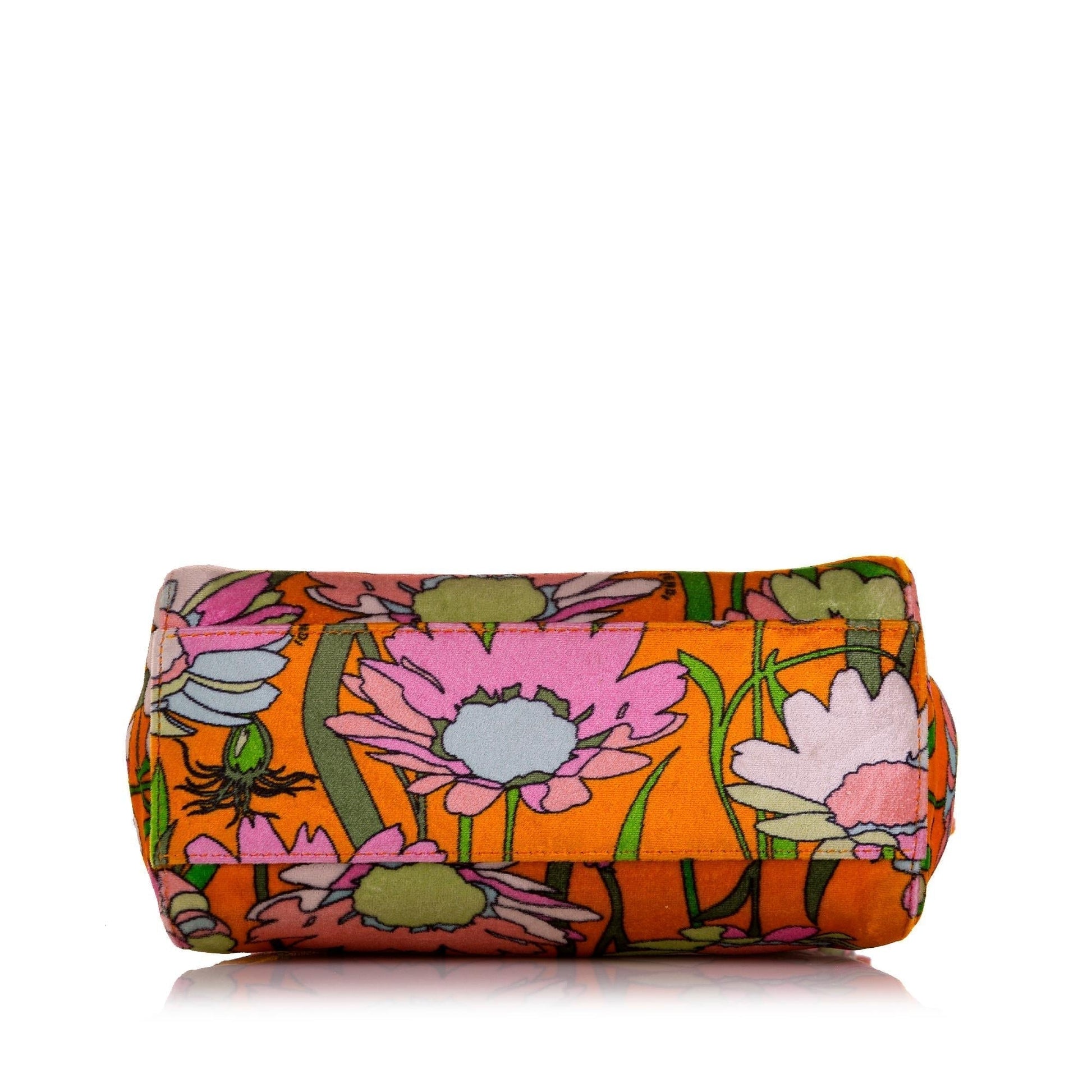 Fendi Mini Peekaboo Chenille Velvet Satchel