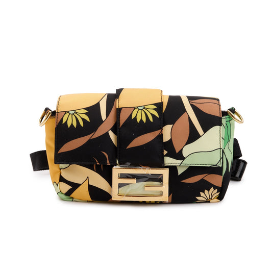 Fendi Multicolour Printed Nylon Baguette Belt Bag