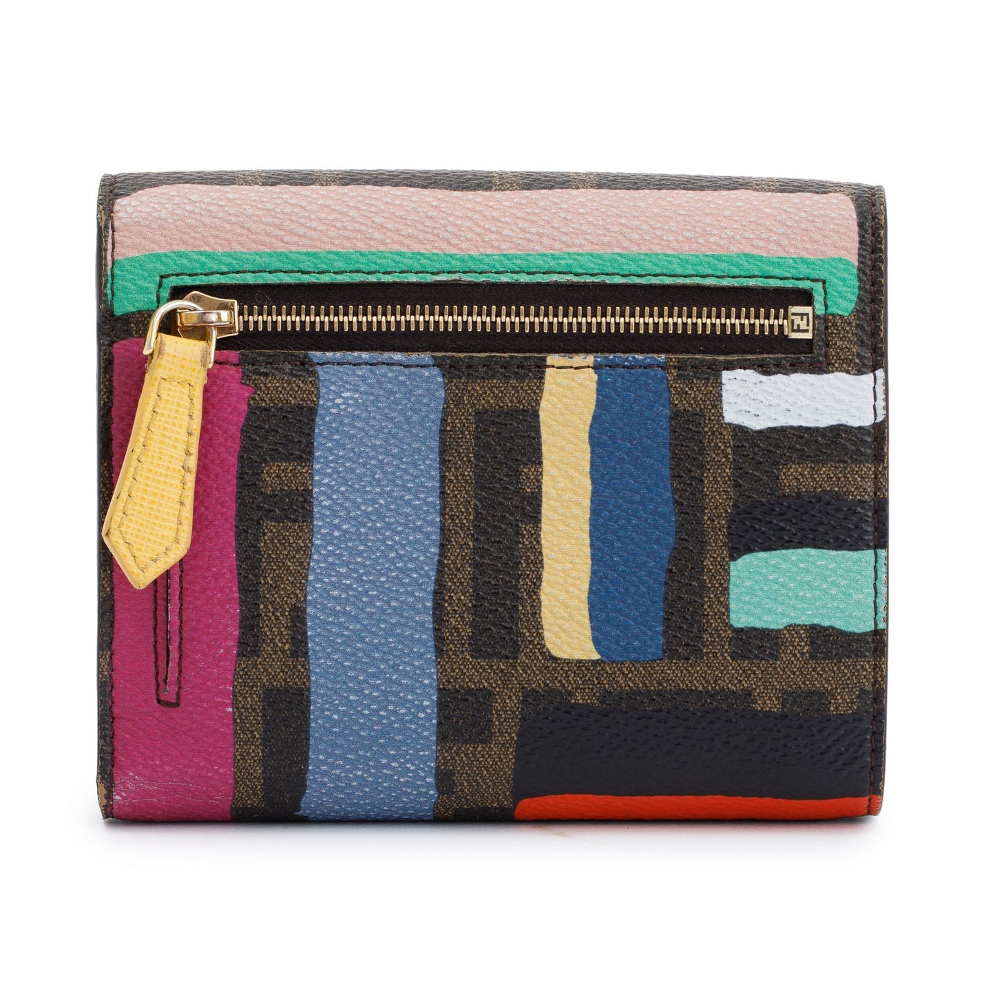 Fendi Multicolour Zucca Compact Wallet