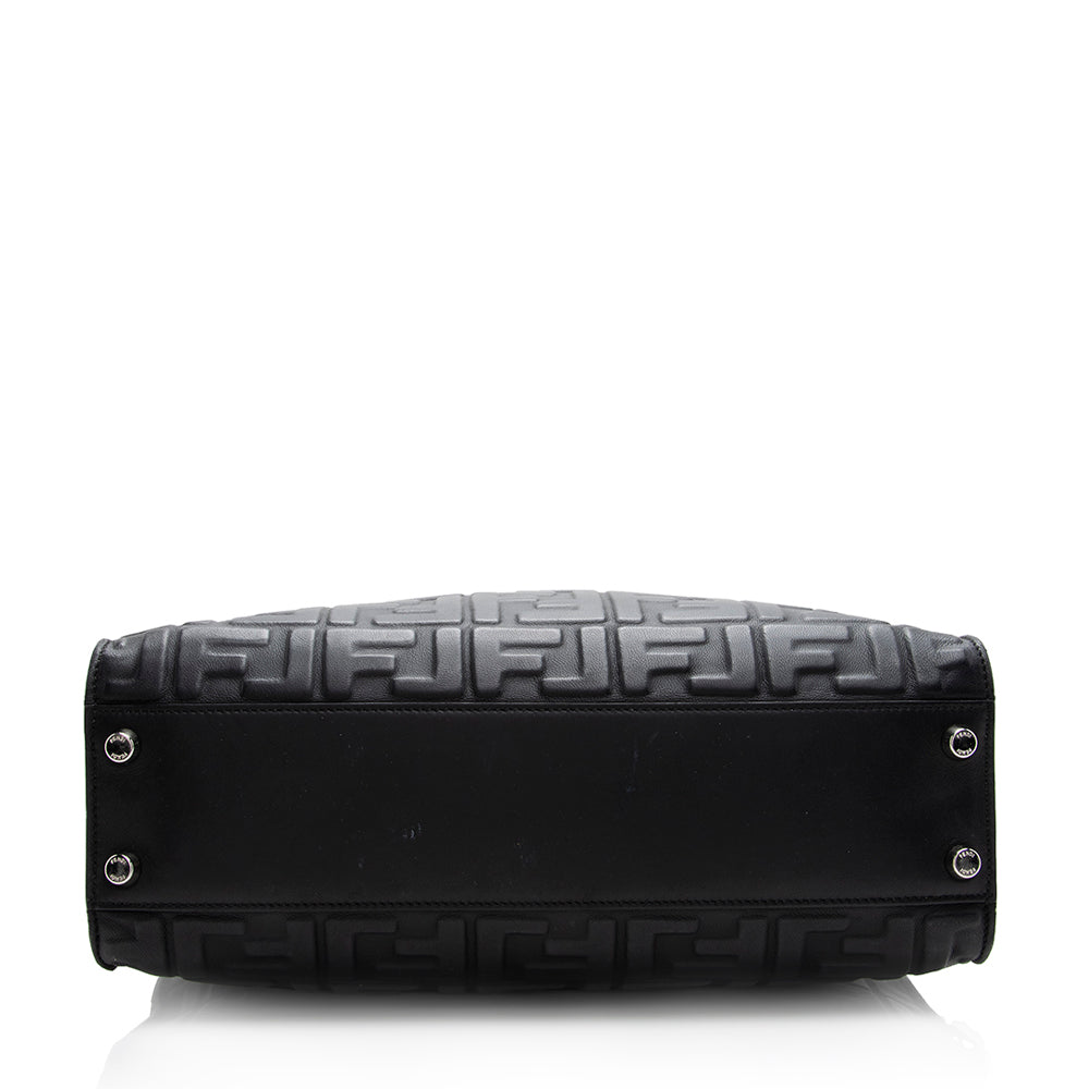 Fendi Nappa Embossed FF Peekaboo X Lite Bag