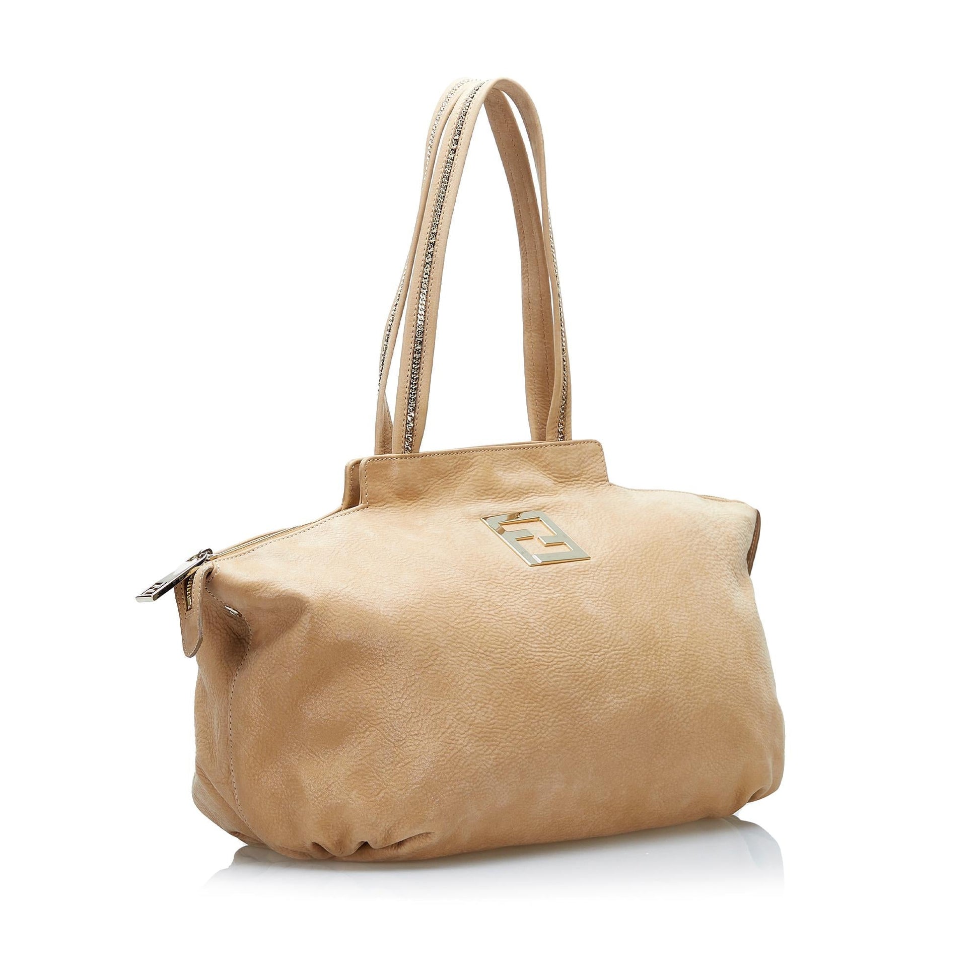 Fendi Nubuck Chains Tote