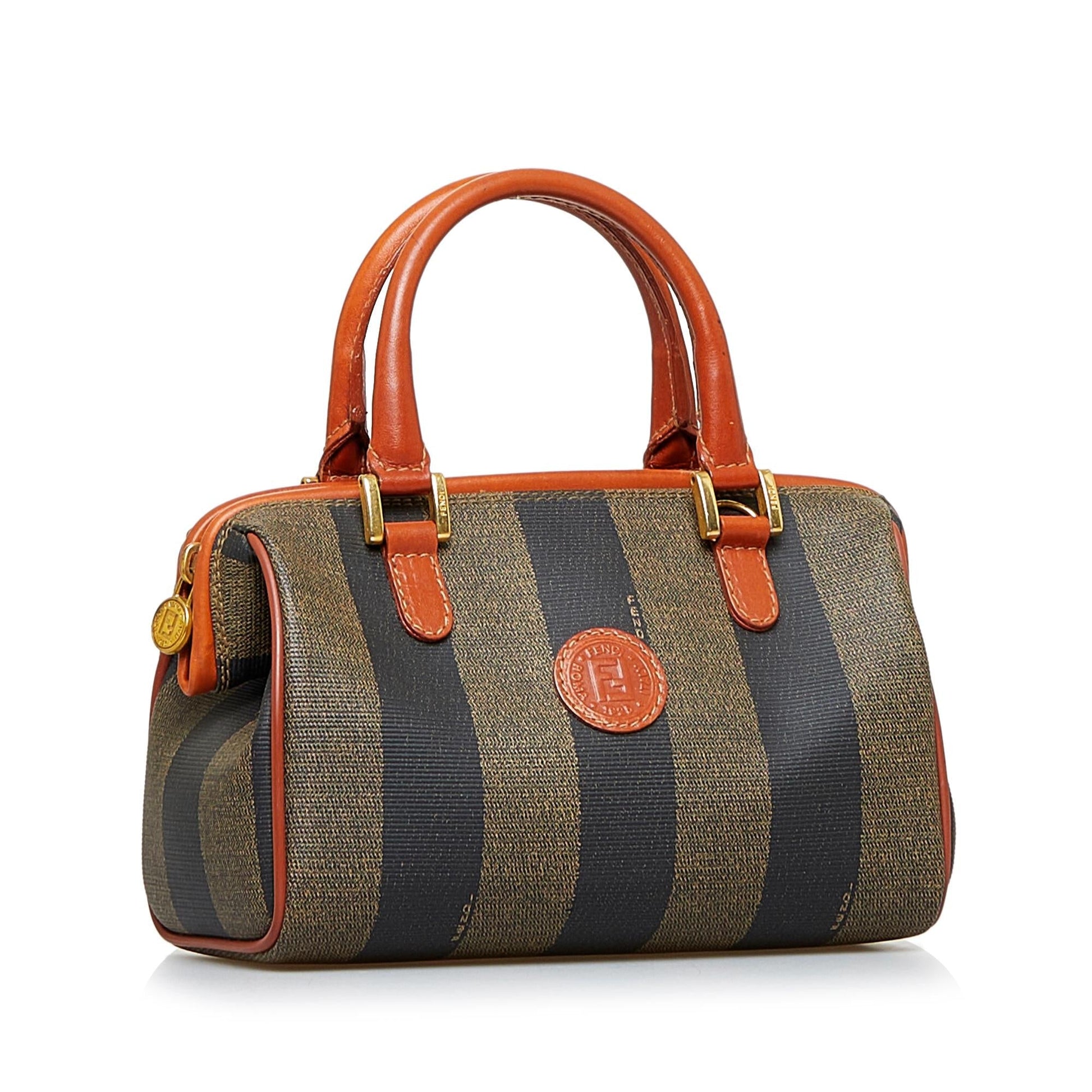 Fendi Pequin Handbag