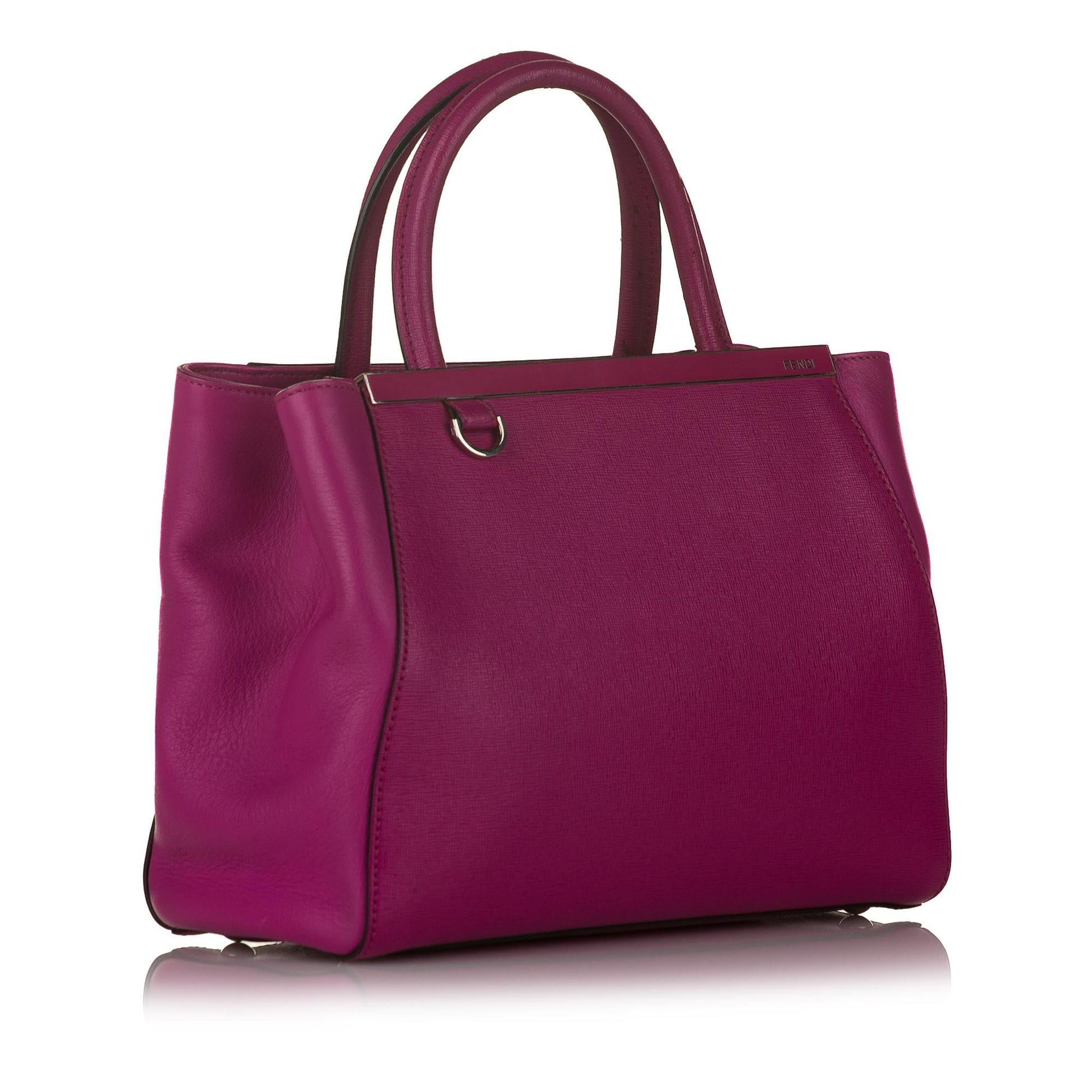 Fendi Petit 2Jours Leather Handbag