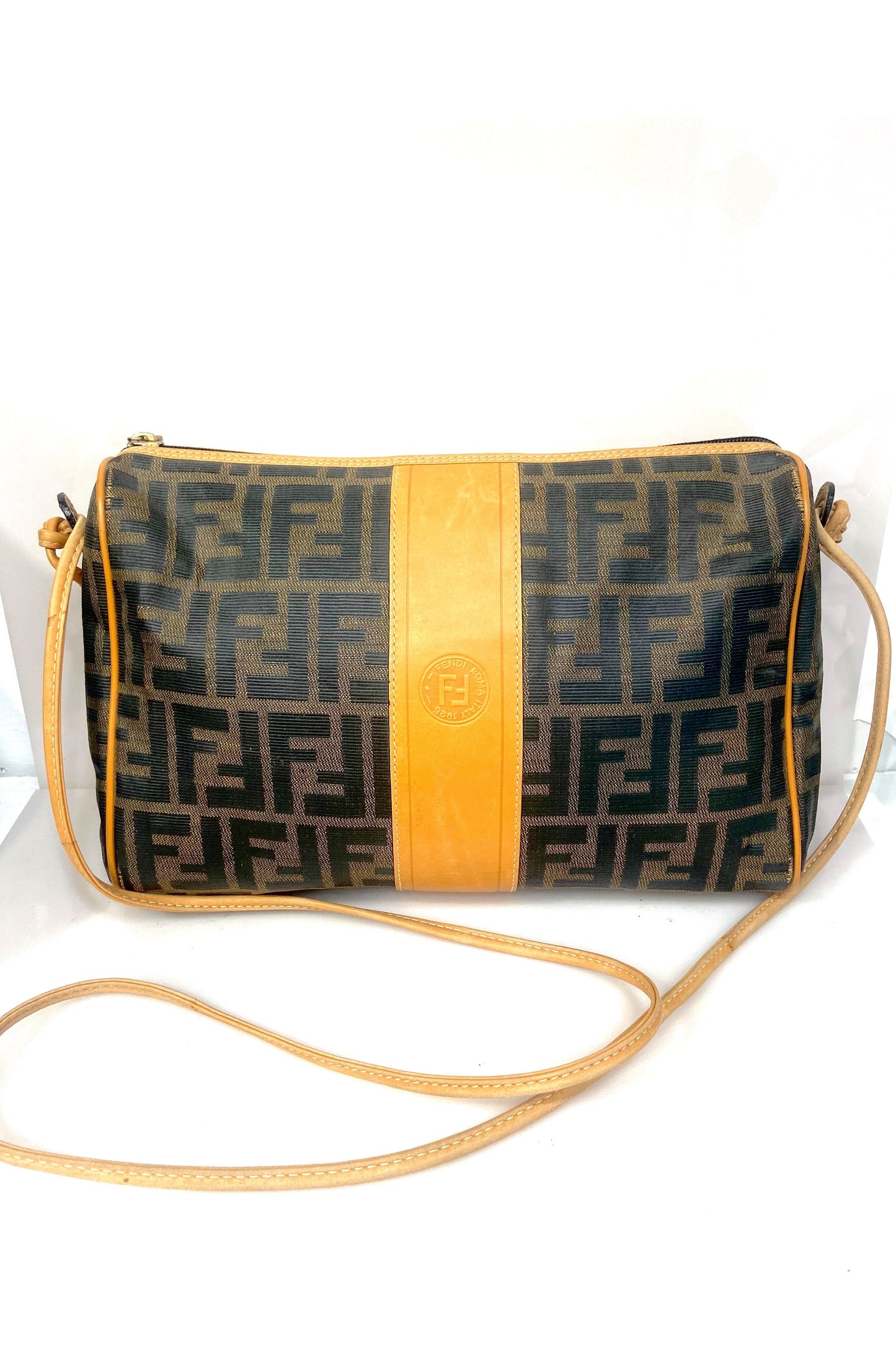 FENDI ROMA   ZUCCA CROSSBODY BAG