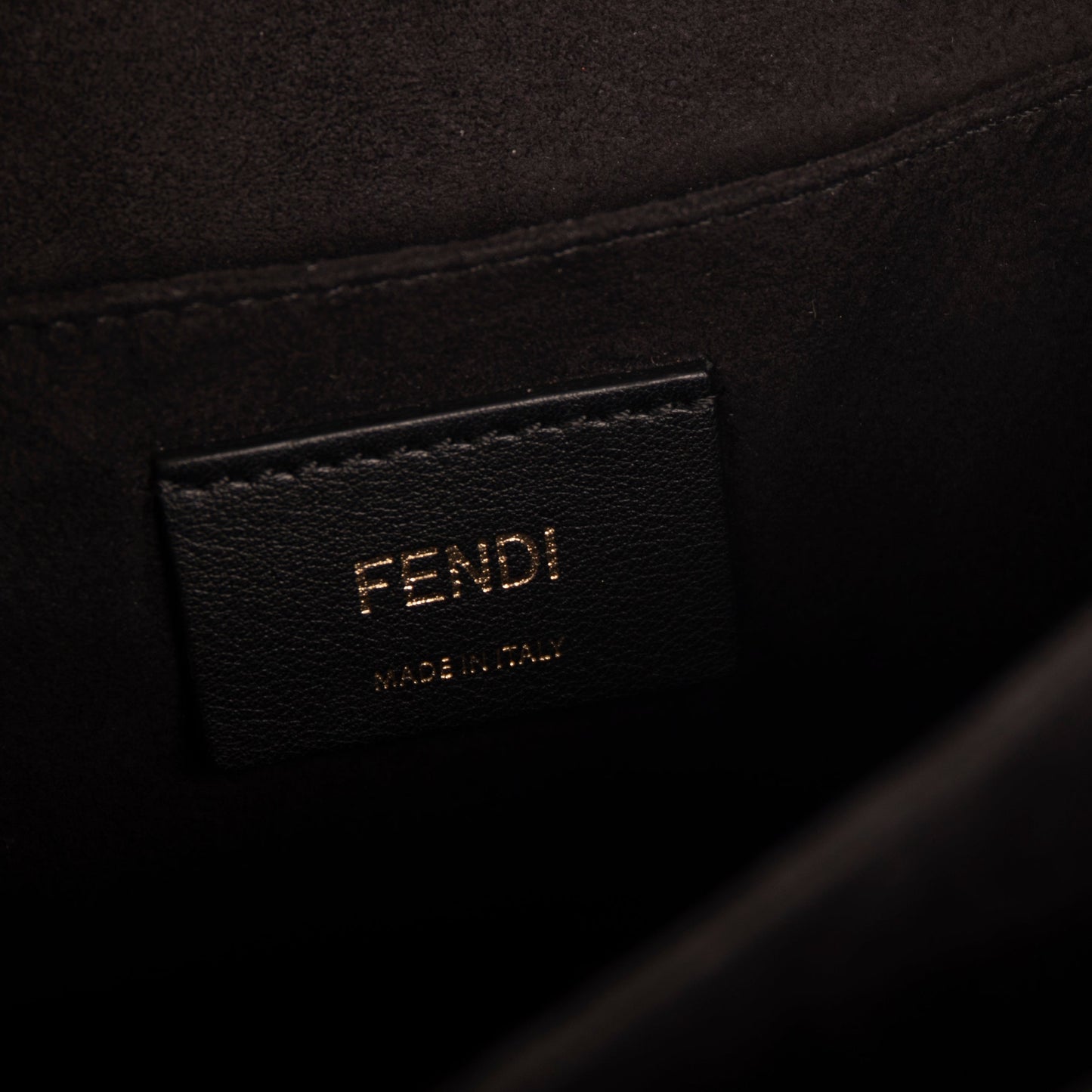 Fendi Scalloped Studded Kan I Shoulder Bag