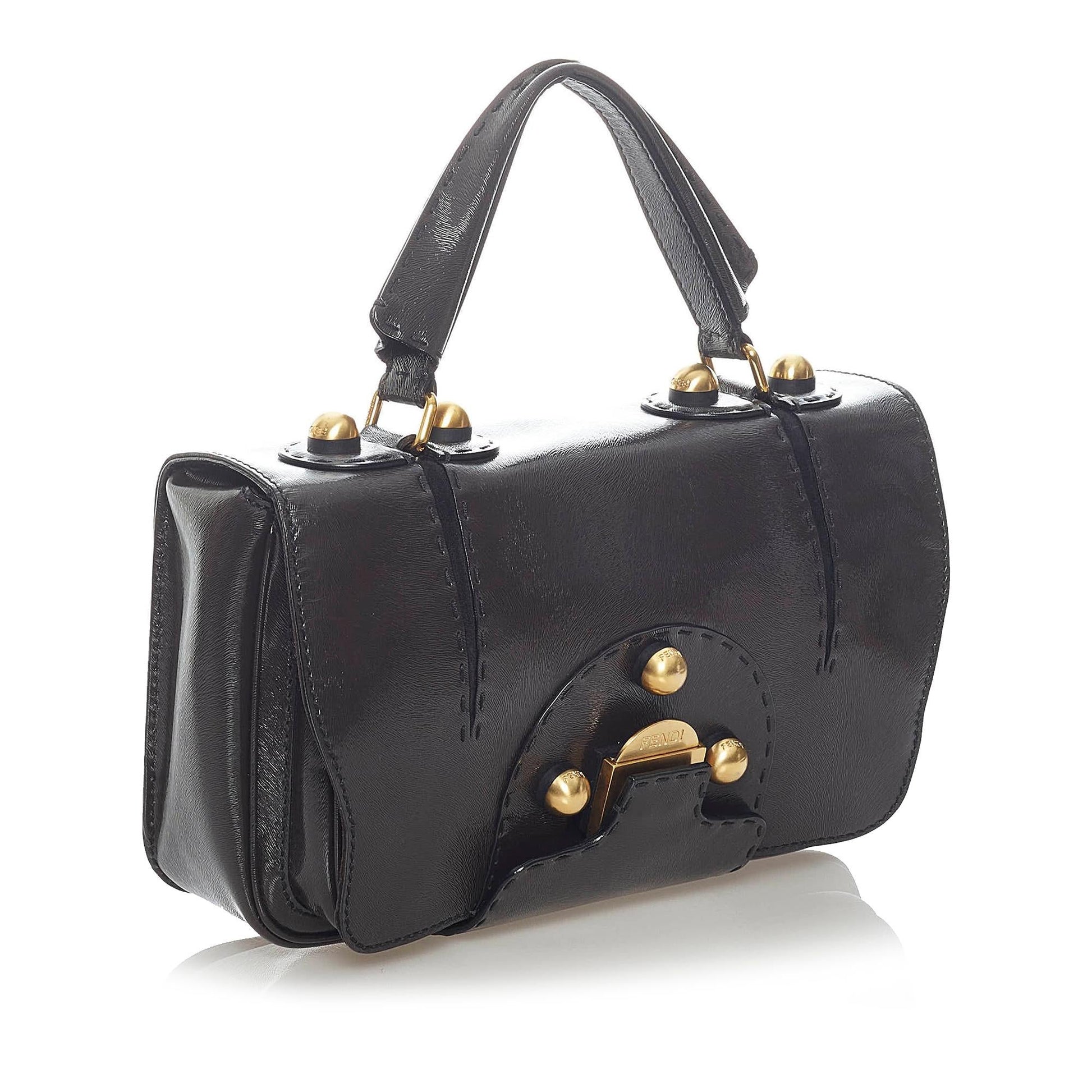 Fendi Secret Leather Satchel