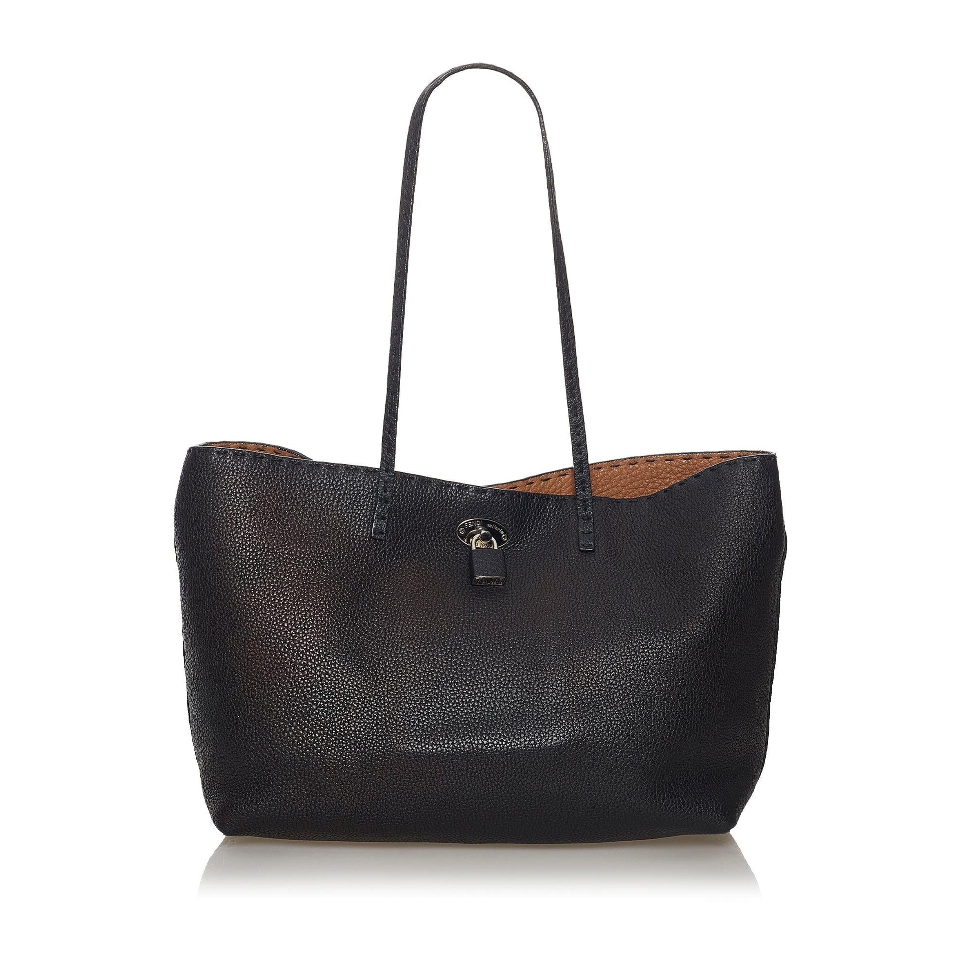 Fendi Selleria Carla Leather Tote Bag