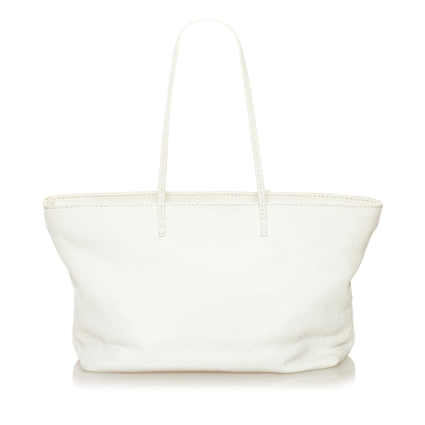 Fendi Selleria Embossed Leather Tote Bag