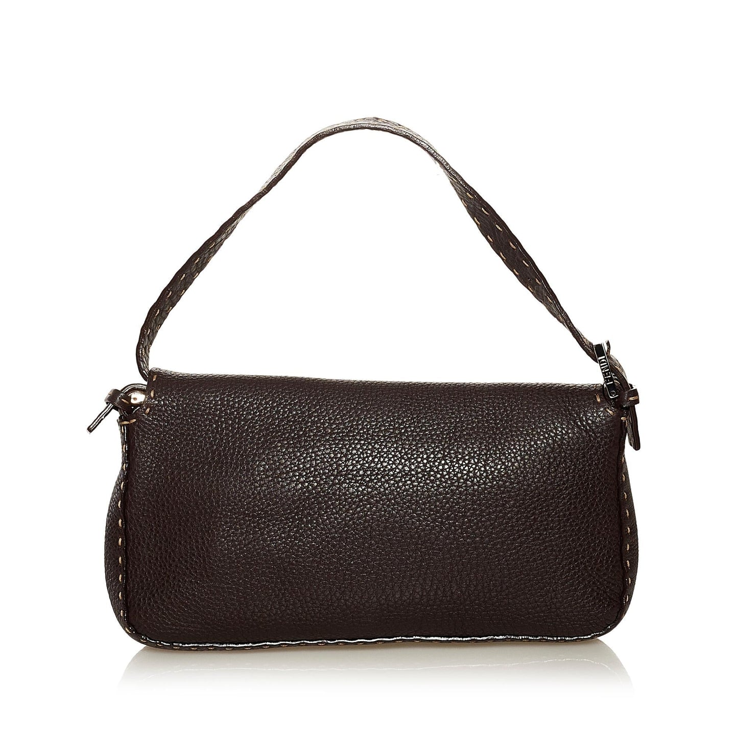 Fendi Selleria Leather Baguette