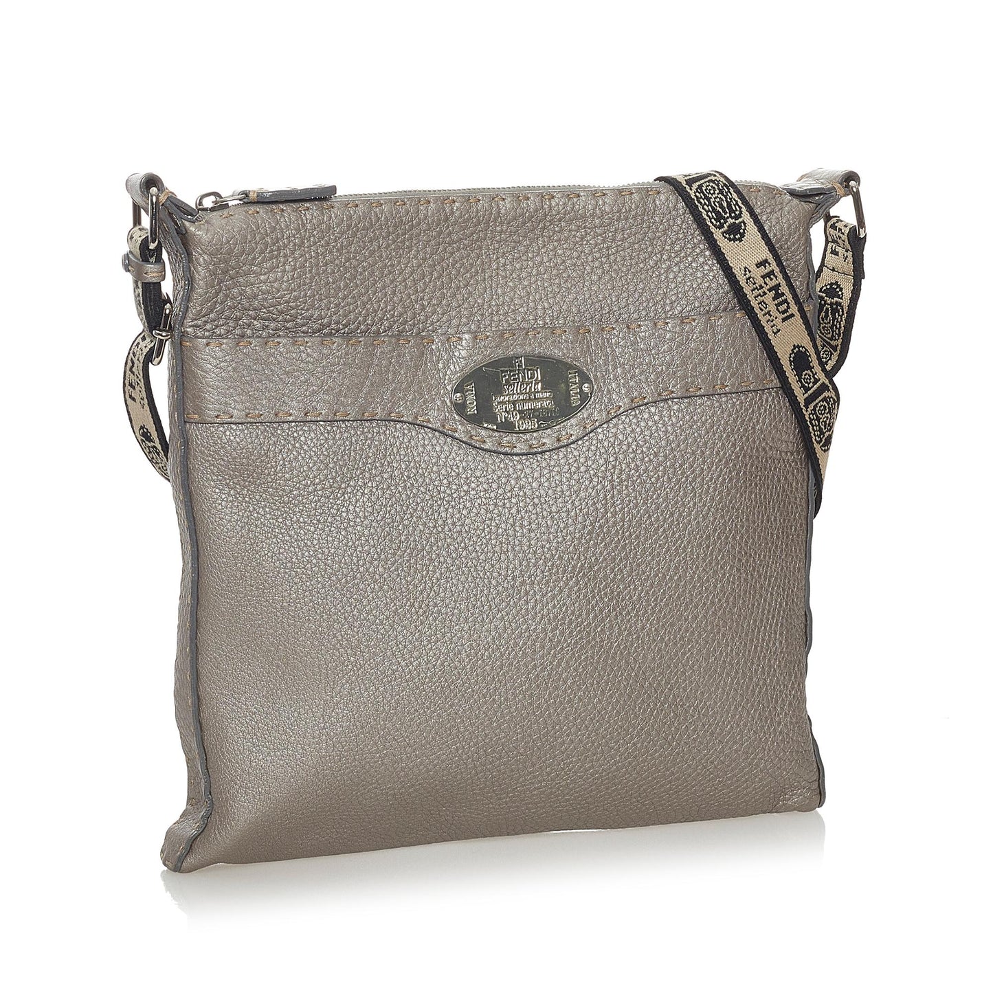 Fendi Selleria Leather Crossbody Bag