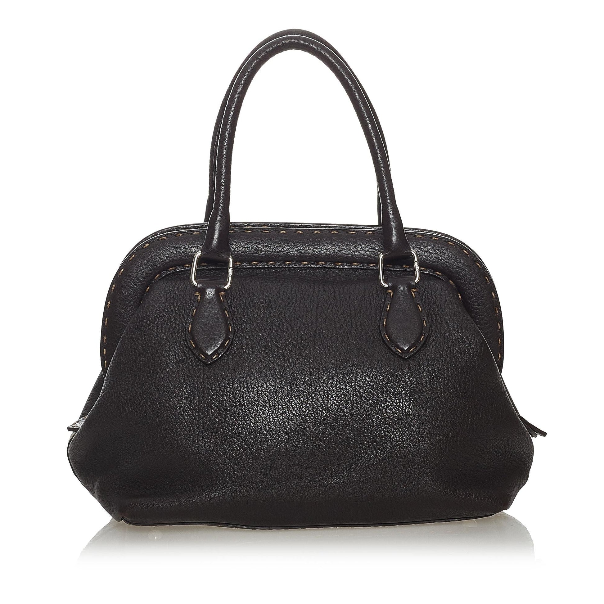 Fendi Selleria Leather Handbag