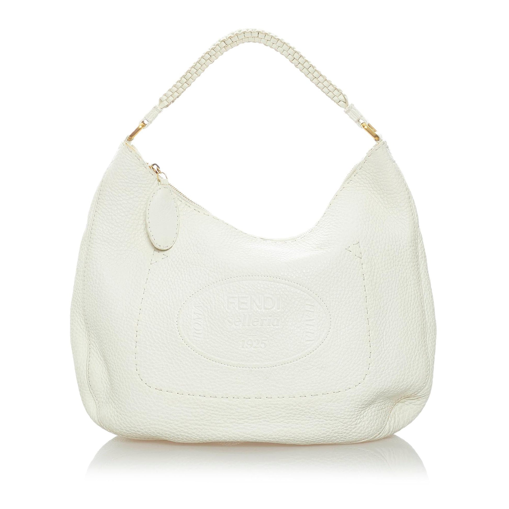 Fendi Selleria Leather Hobo Bag