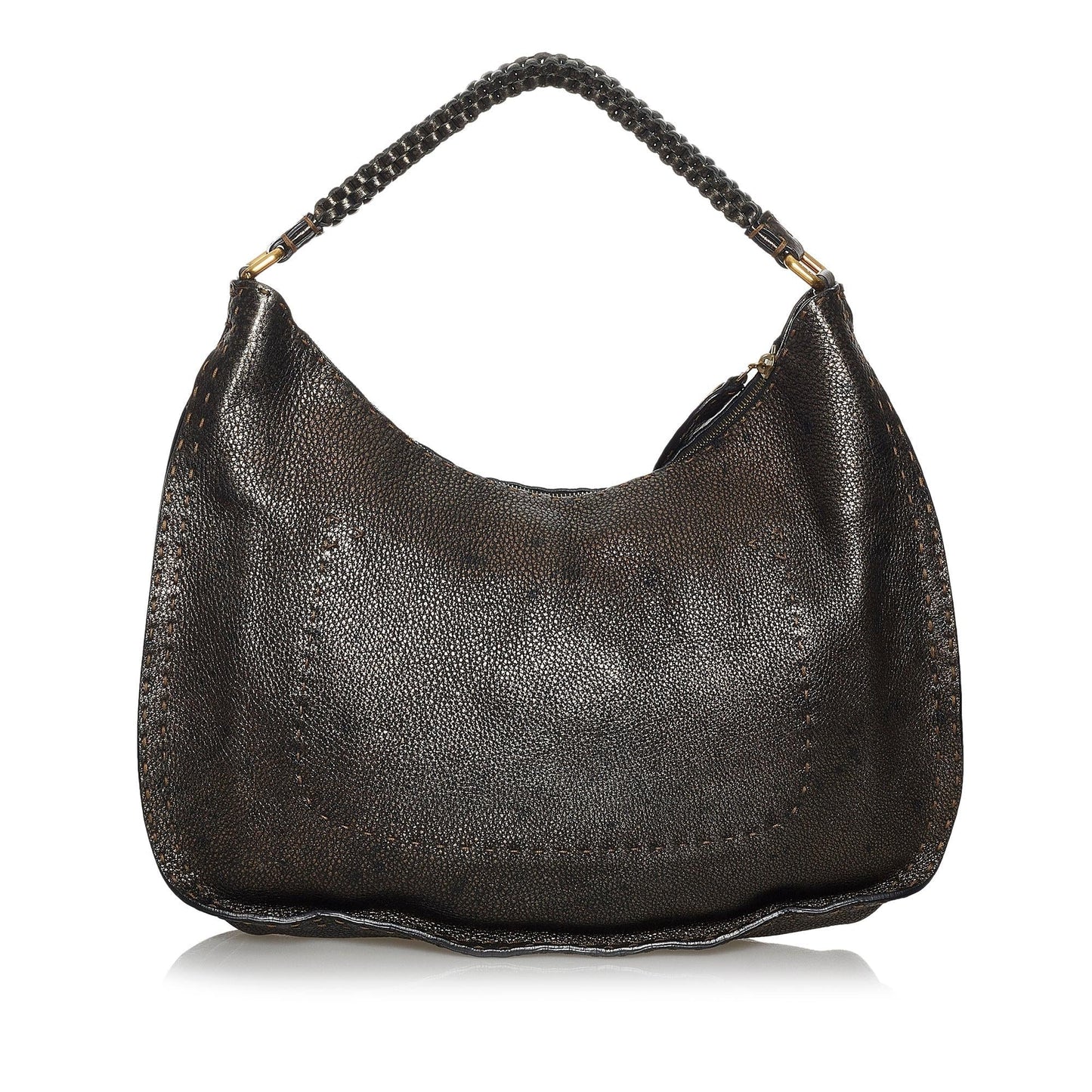 Fendi Selleria Leather Hobo Bag
