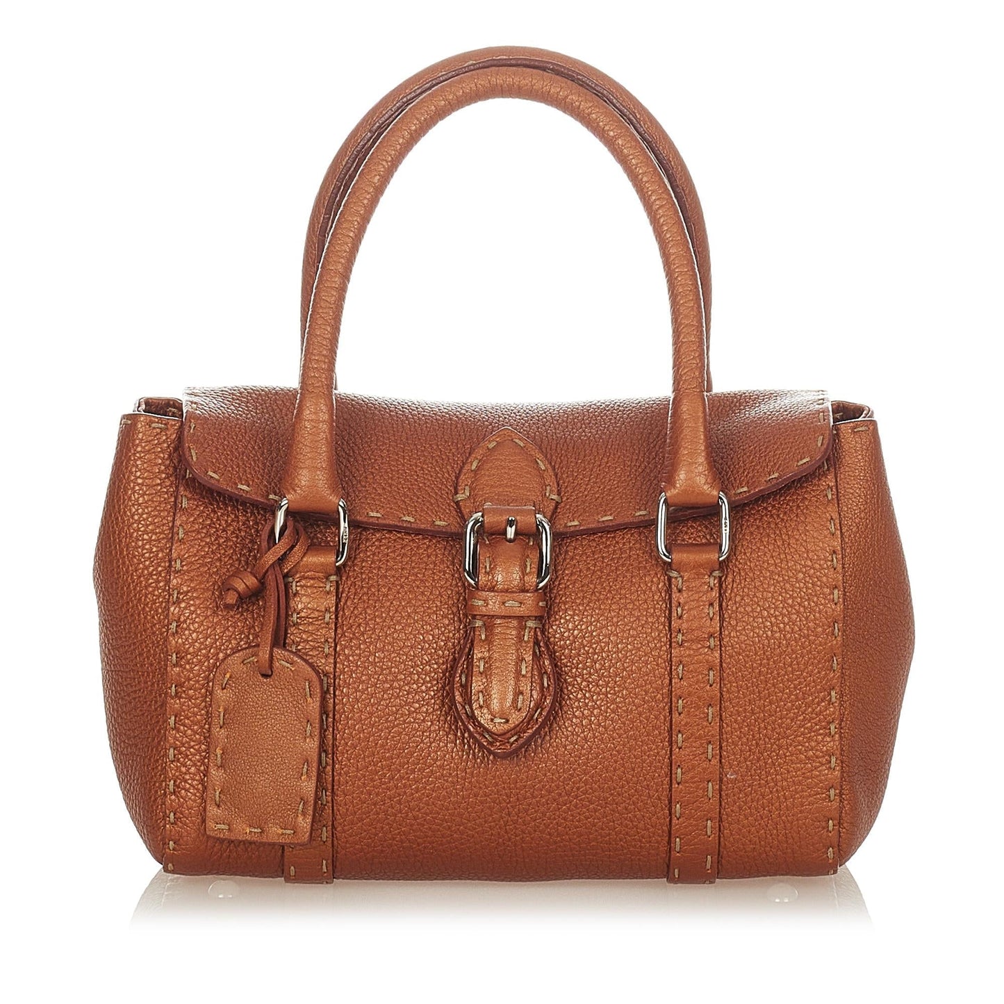 Fendi Selleria Linda Leather Handbag