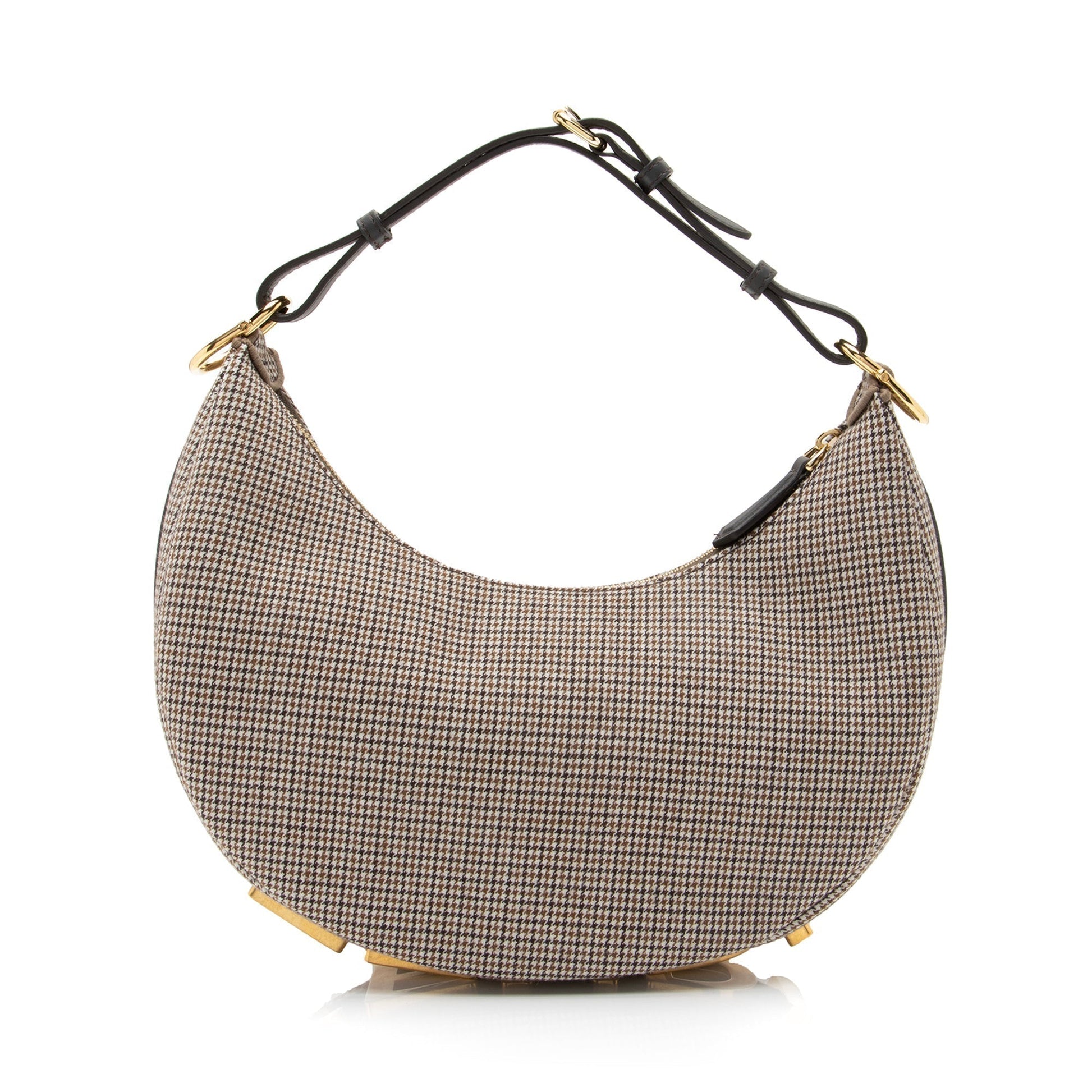 Fendi Fabric Small Fendigraphy Charm Hobo