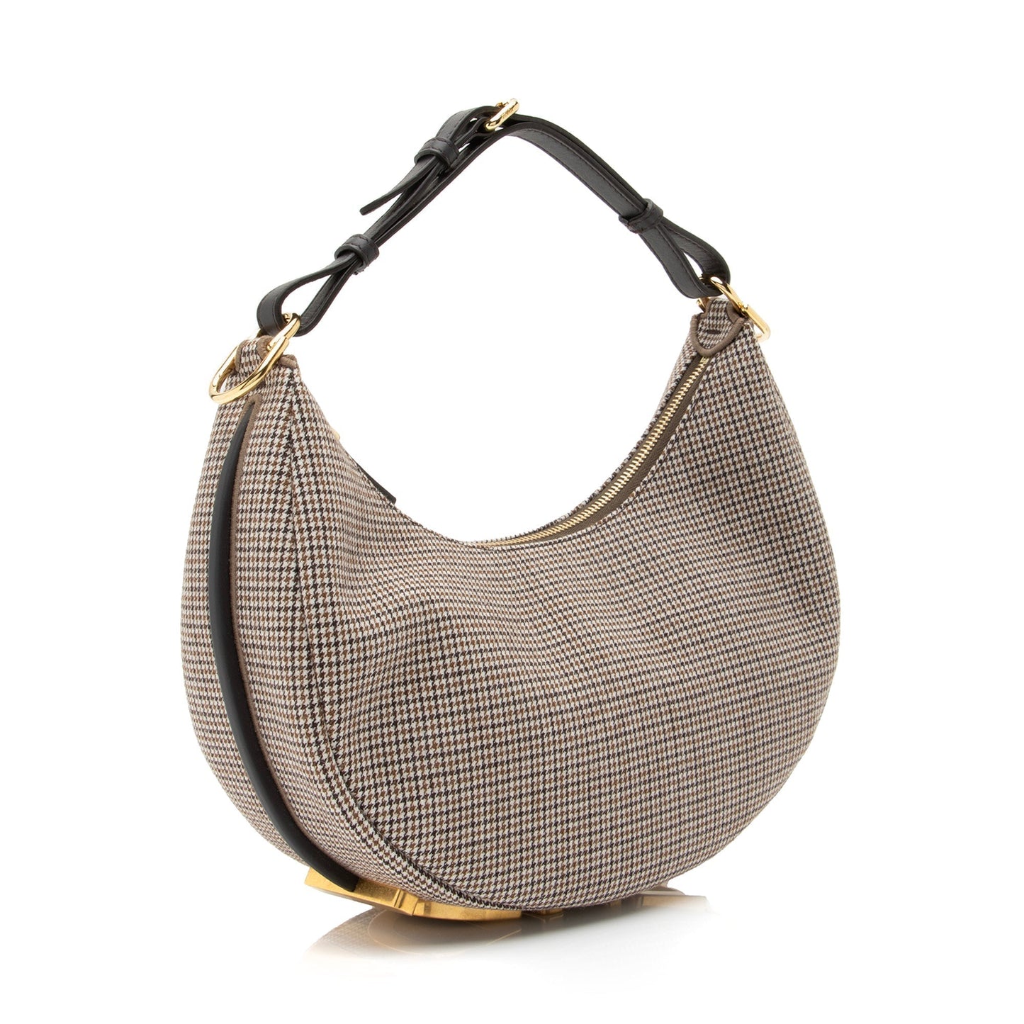 Fendi Fabric Small Fendigraphy Charm Hobo