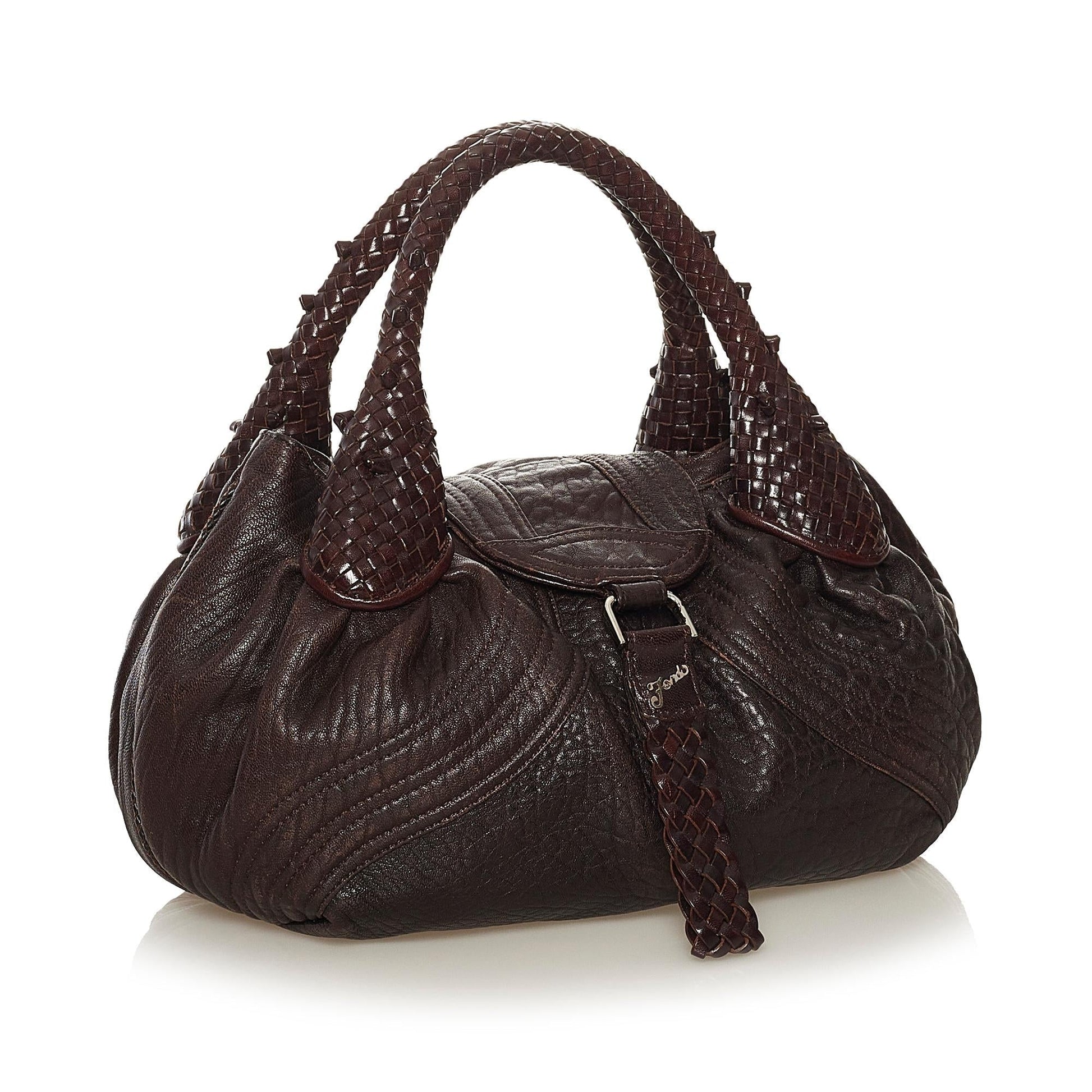Fendi Spy Leather Handbag