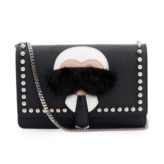 Fendi Studded Karlito Wallet on Chain