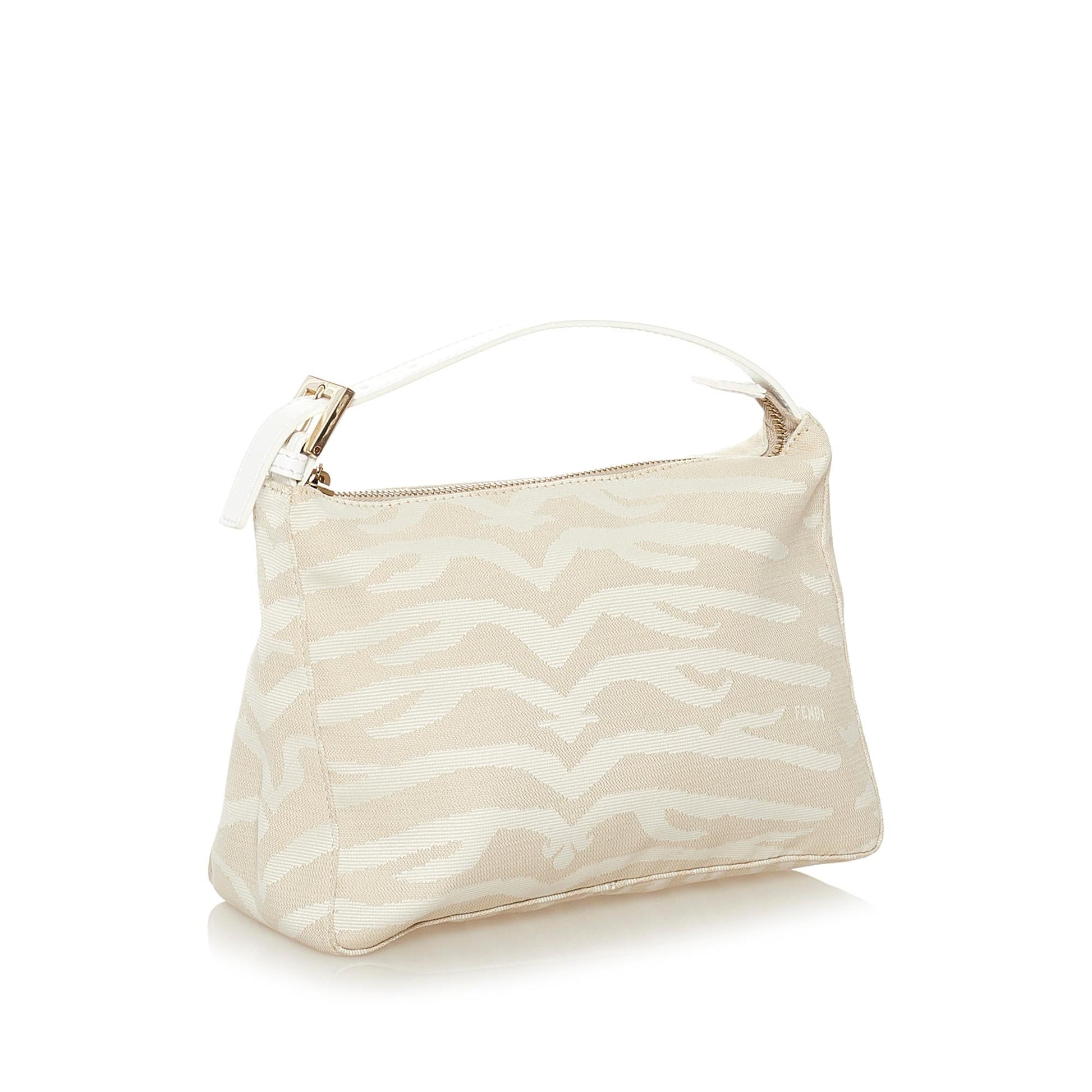 Fendi Tiger Print Canvas Handbag