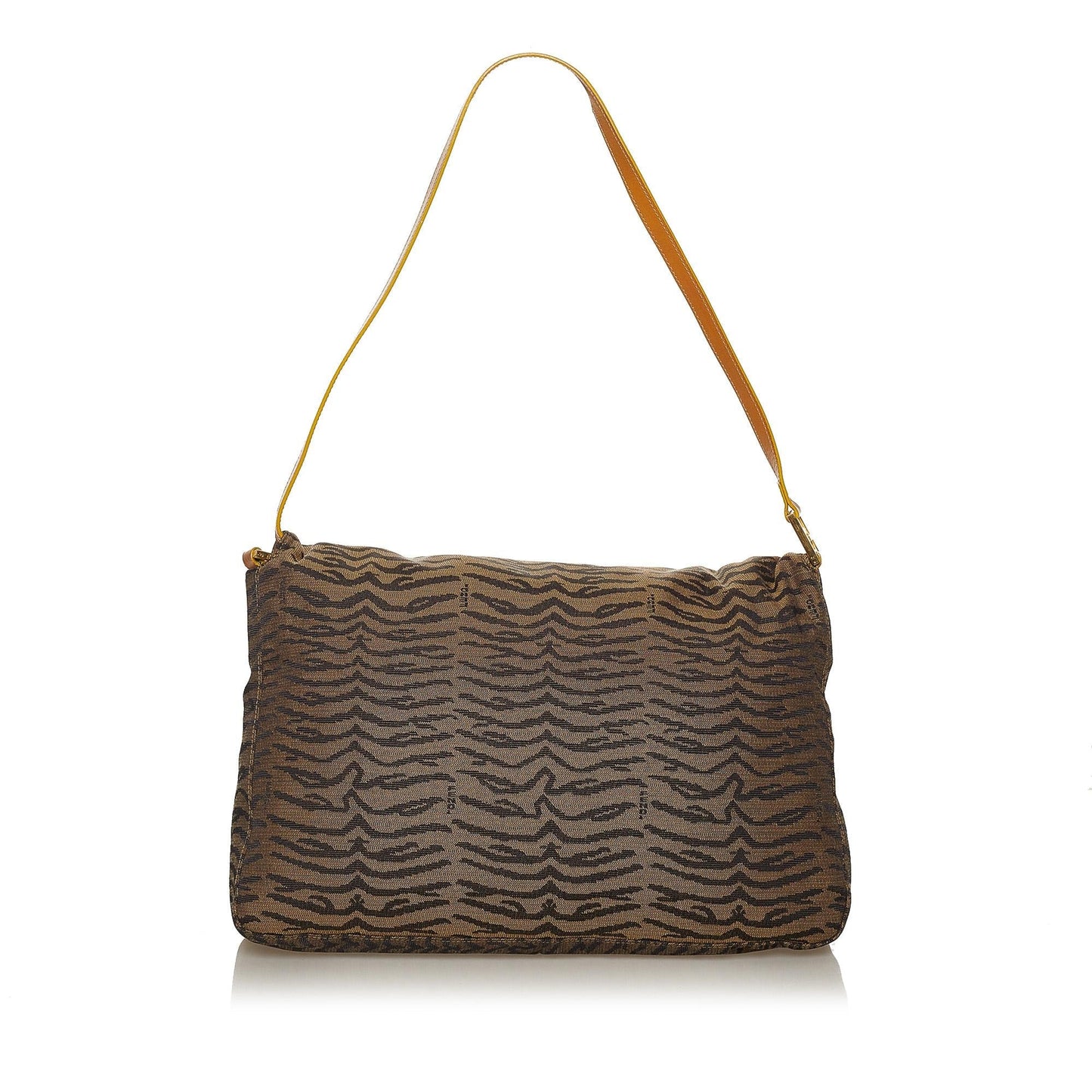 Fendi Tiger Print Canvas Shoulder Bag