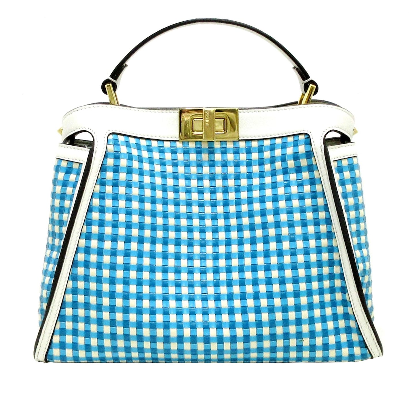 Fendi Woven Peekaboo Satchel